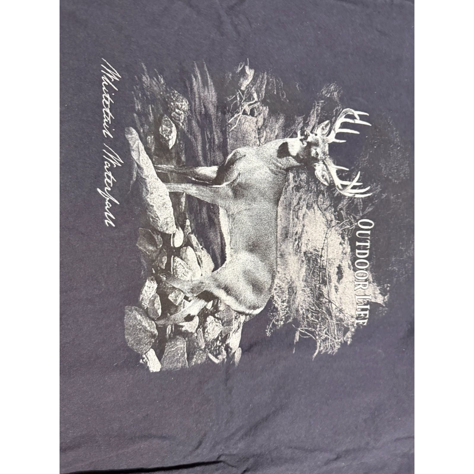 Alife Outdoor Life Shirts Men XL Black Deer Graphic Print Short Sleeve T-Shirt Size US XL / EU 56 / 4 - 4 Thumbnail