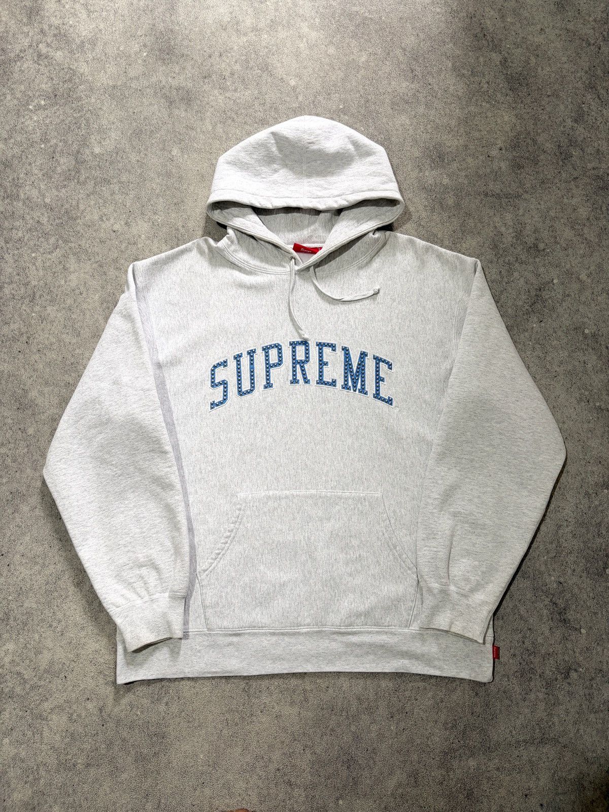 Supreme Supreme Studed Star Hoodie Ash Grey Size US XL / EU 56 / 4 - 2 Thumbnail
