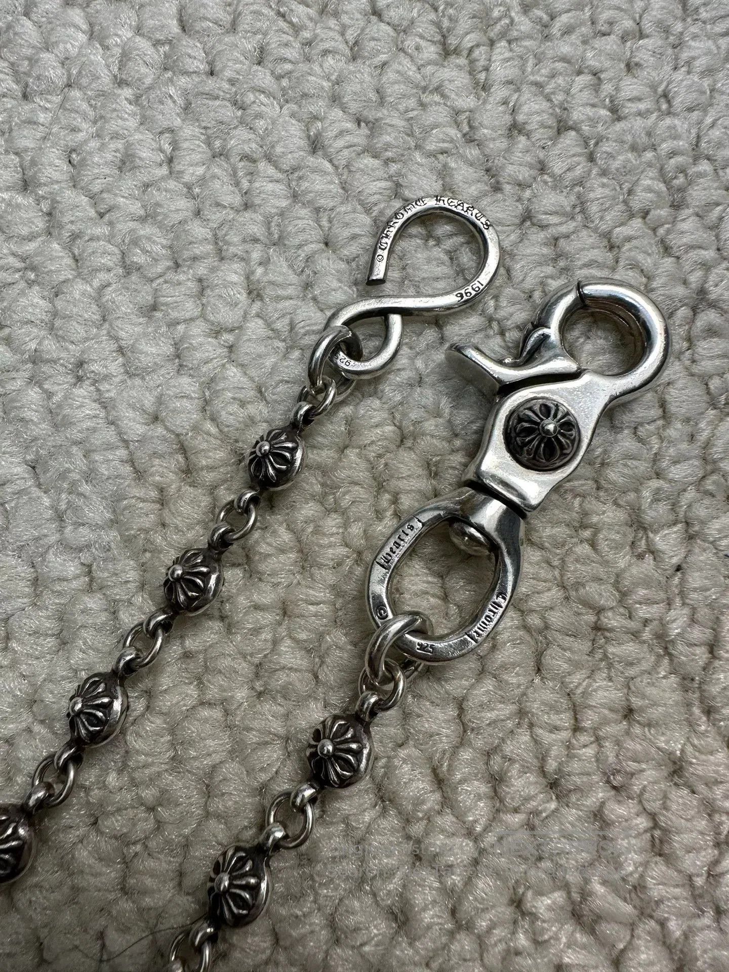 Chrome Hearts Chrome Hearts Cross Ball Lobster Clasp Chain. Size ONE SIZE - 5 Thumbnail