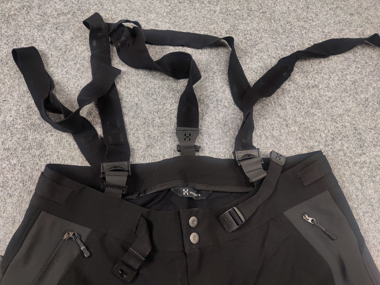 Haglofs Haglofs Pro Shell Black Zip Ski pants with suspenders Size US 36 / EU 52 - 15 Thumbnail