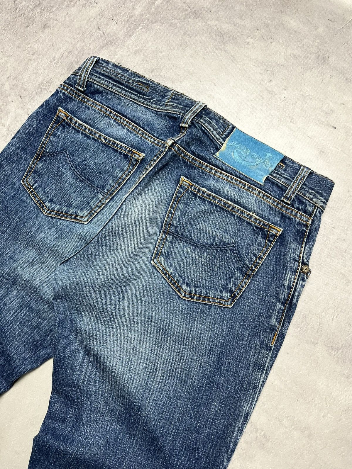 Jacob Cohen J620 Straight Fit Handmade Blue Italian Luxury