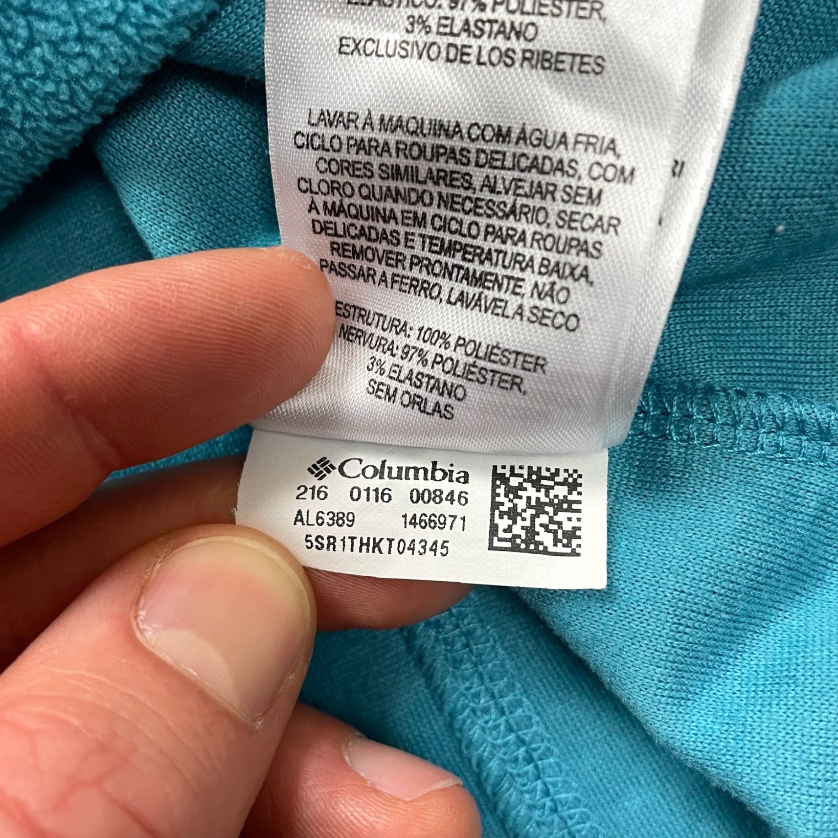 Vintage Columbia Jacket Women Large Light Blue 1/4 Zip High Neck Fleece Outdoor Pullover Size L / US 10 / IT 46 - 7 Thumbnail