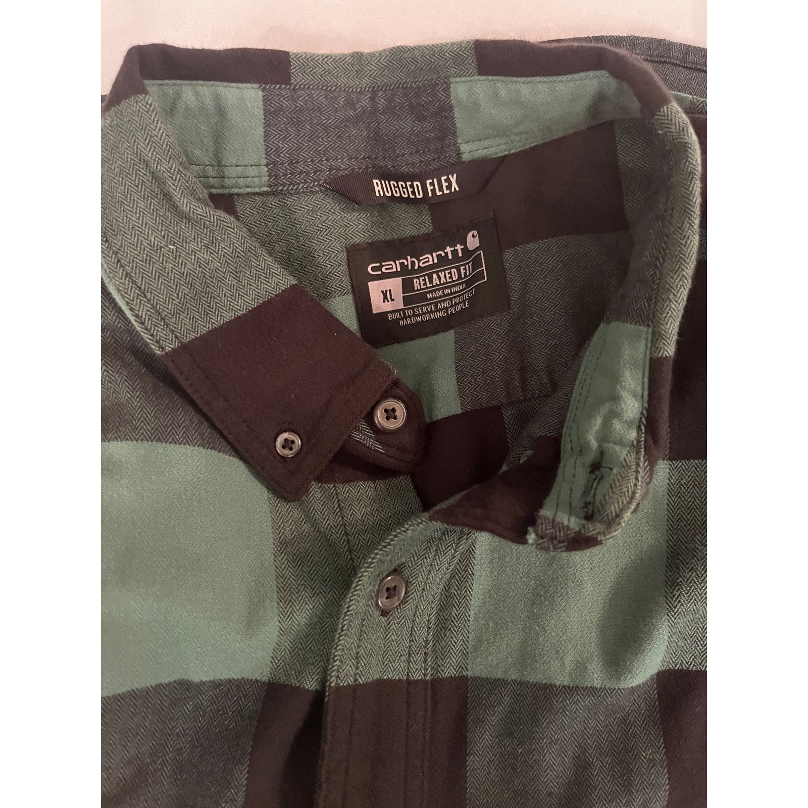 Carhartt Carhartt Rugged Flex Green and Black Buffalo Plaid Size XL Size US XL / EU 56 / 4 - 8 Thumbnail