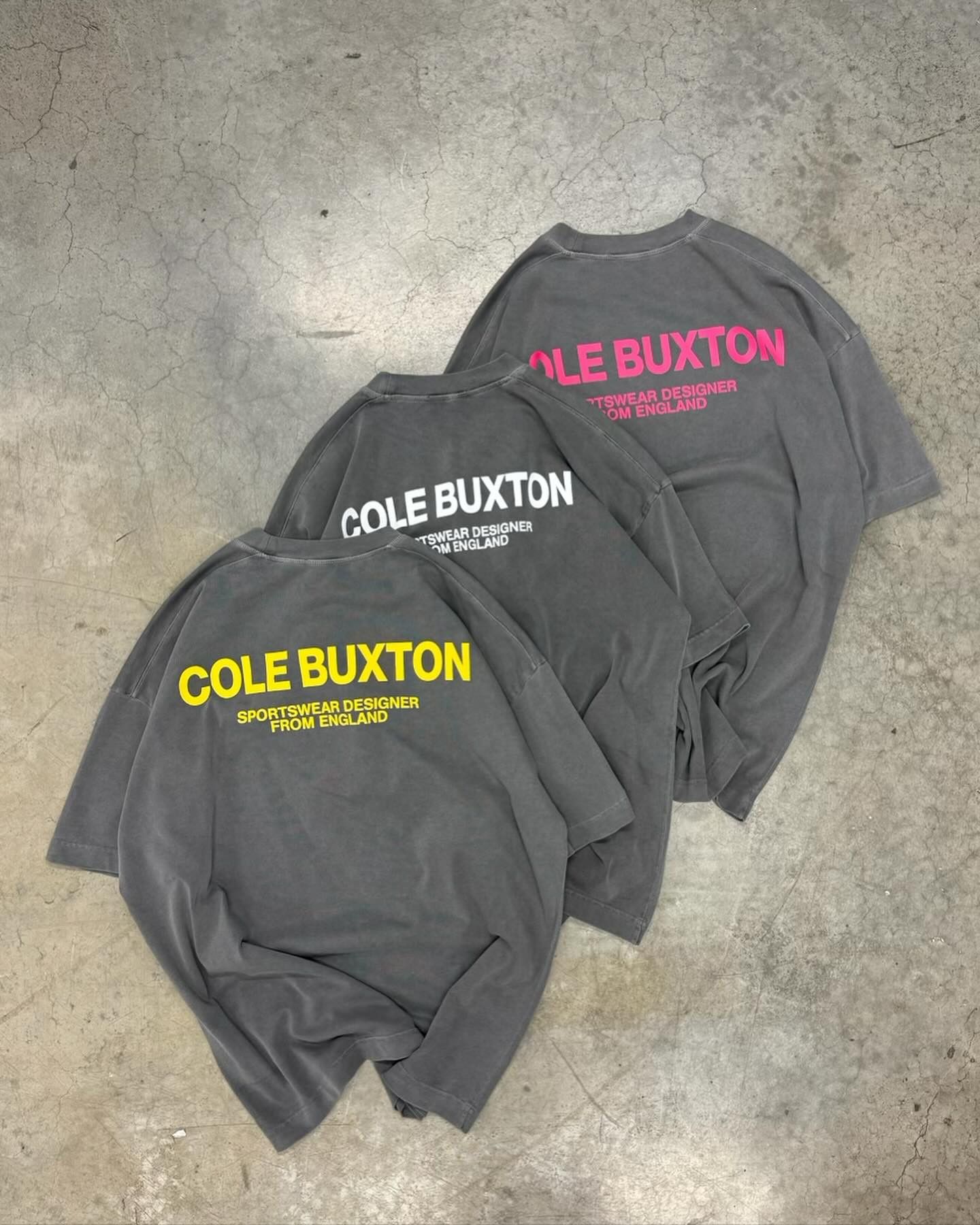 Cole Buxton Grey and Yellow Sportswear Logo Oversized T-Shirt Size US XXL / EU 58 / 5 - 2 Thumbnail