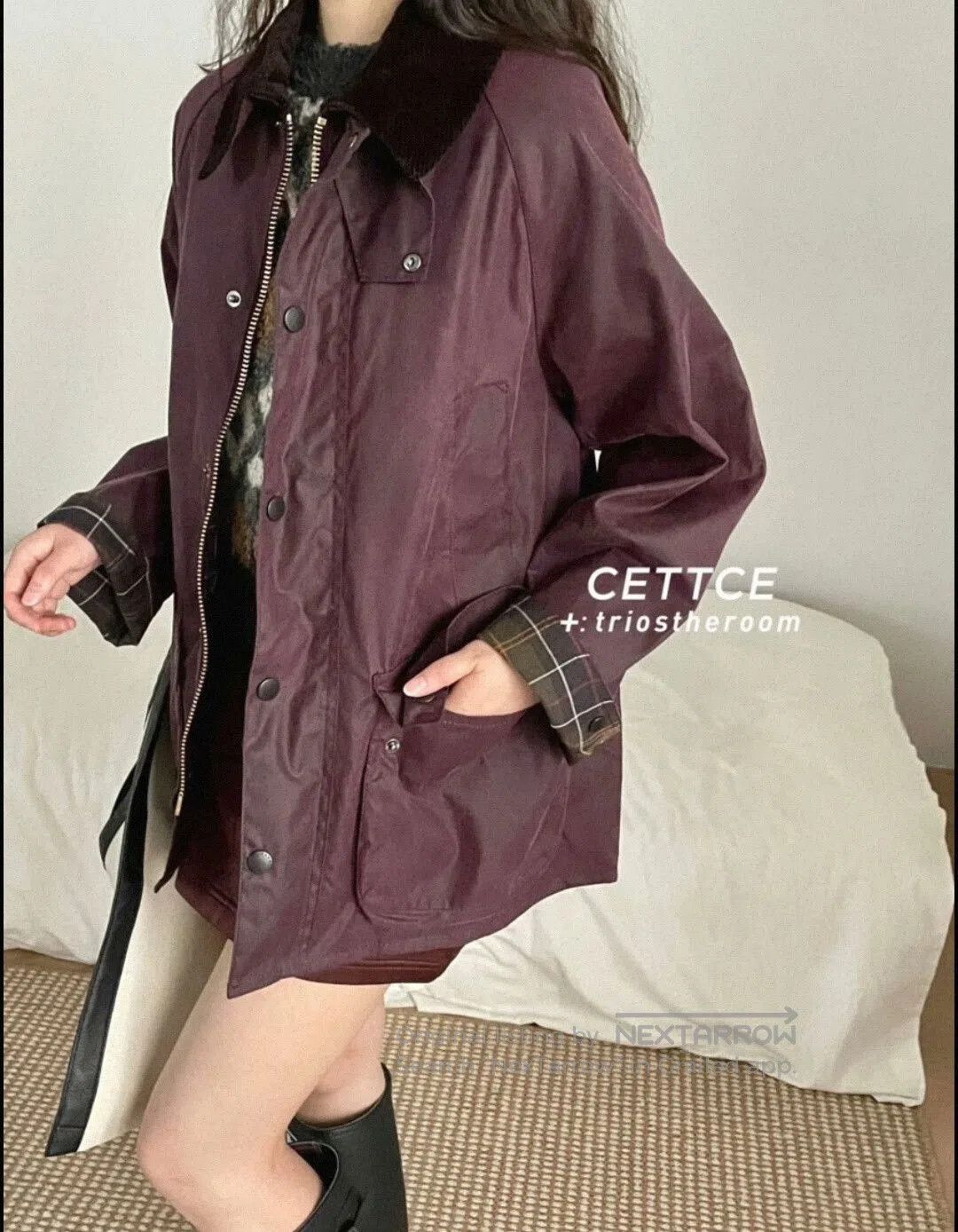 Barbour Barbour Bedale Oversize Waxed Jacket. Size XS / US 0-2 / IT 36-38 - 1 Thumbnail