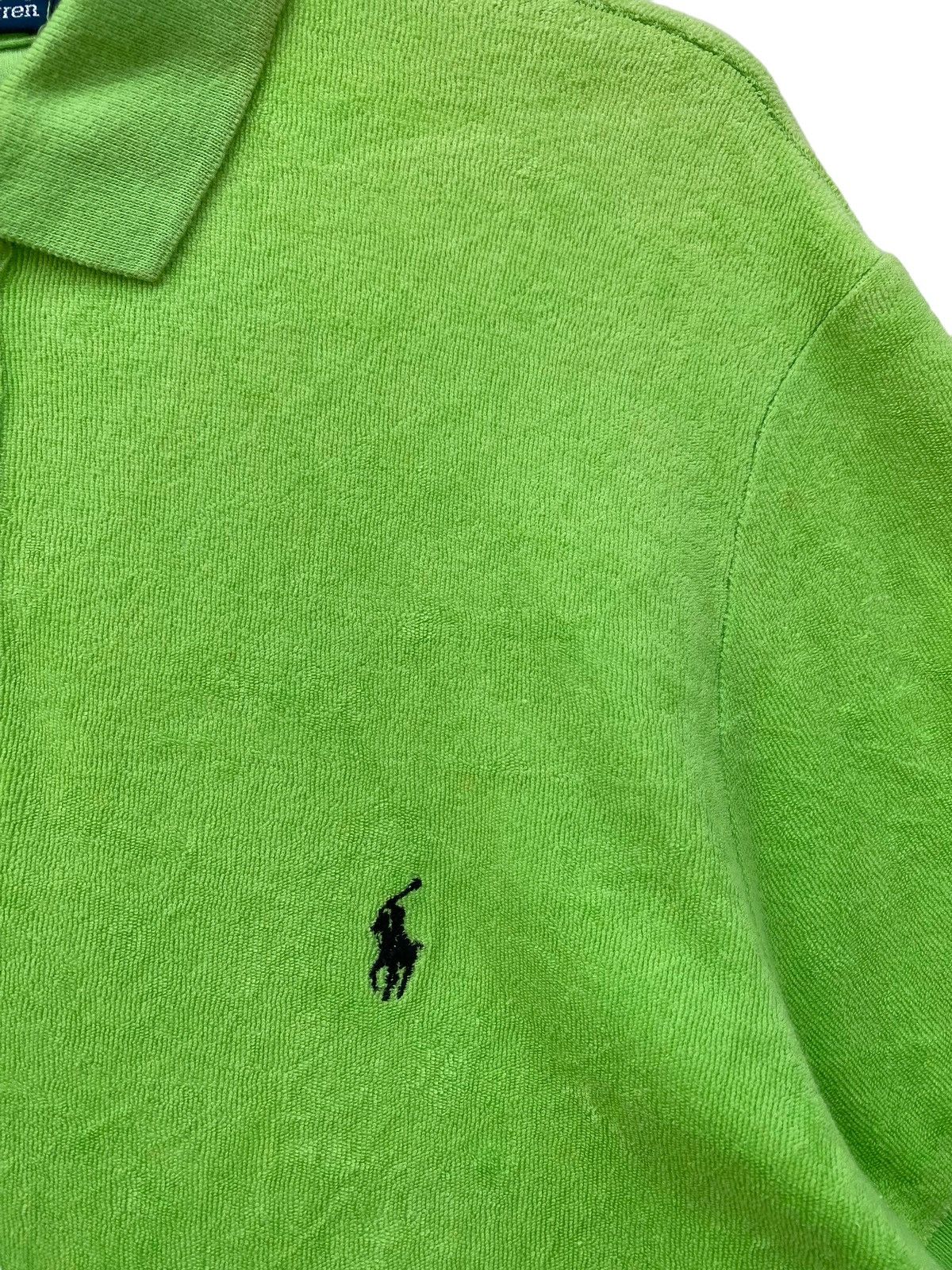 Polo Ralph Lauren Vintage Polo Ralph Lauren Terry Cloth Polo Shirt Size US L / EU 52-54 / 3 - 3 Thumbnail