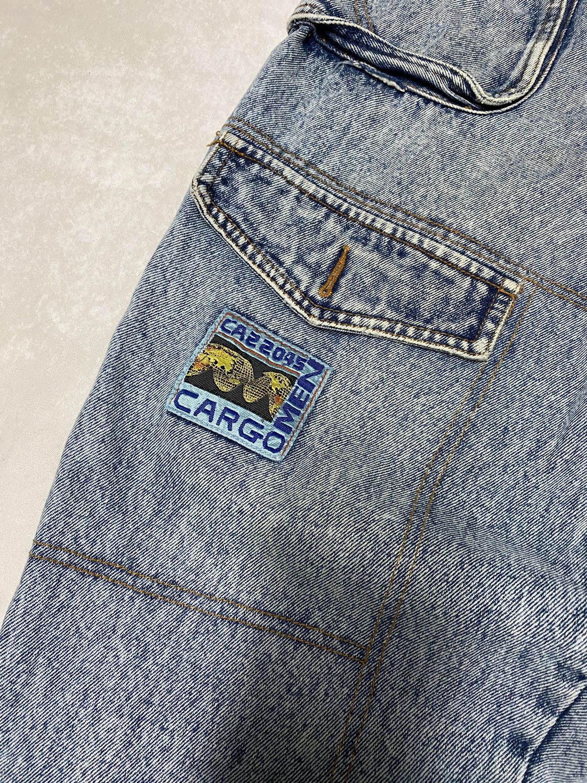 Japanese Brand × Vintage Crazy Vintage Texx Streetwear Y2K 2000’s Cargo Jeans (34x26) Size US 36 / EU 52 - 3 Thumbnail