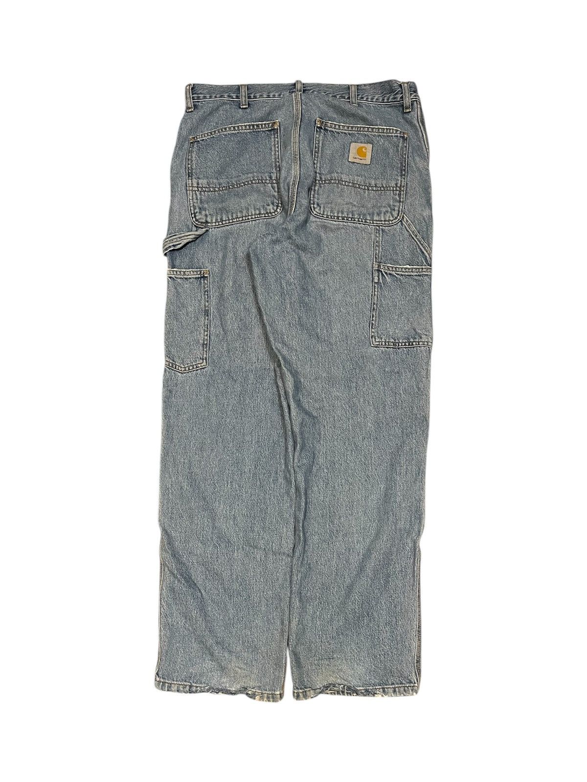 Carhartt × Vintage Carhartt baggy baby blue jeans workwear streetwear drip swag Size US 32 / EU 48 - 1 Thumbnail