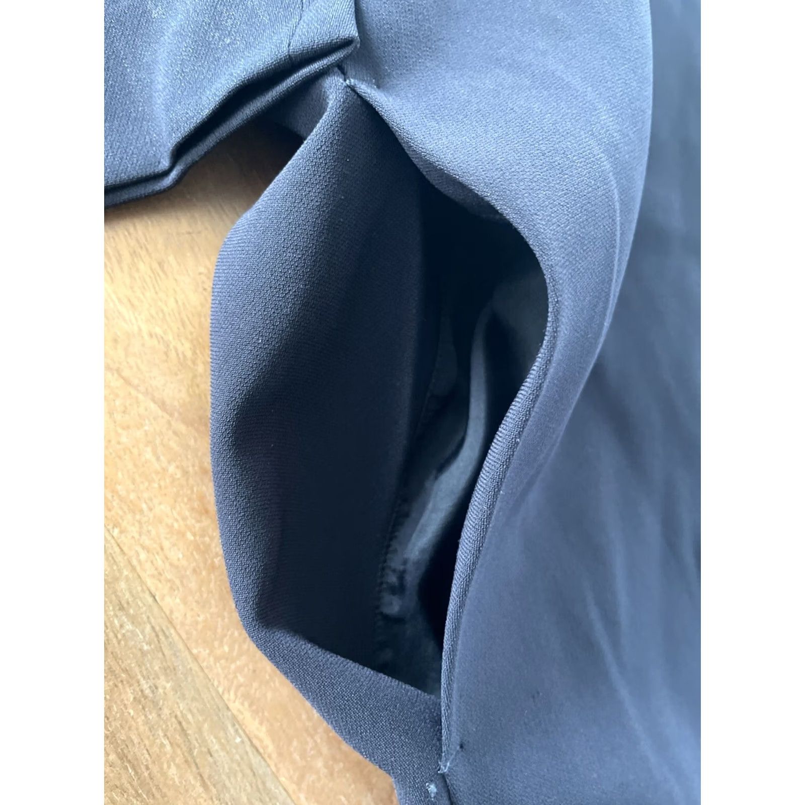 Max Mara Max Mara Studio Navy Blue Round Neck Midi Shift Dress Womens L Size L / US 10 / IT 46 - 4 Thumbnail