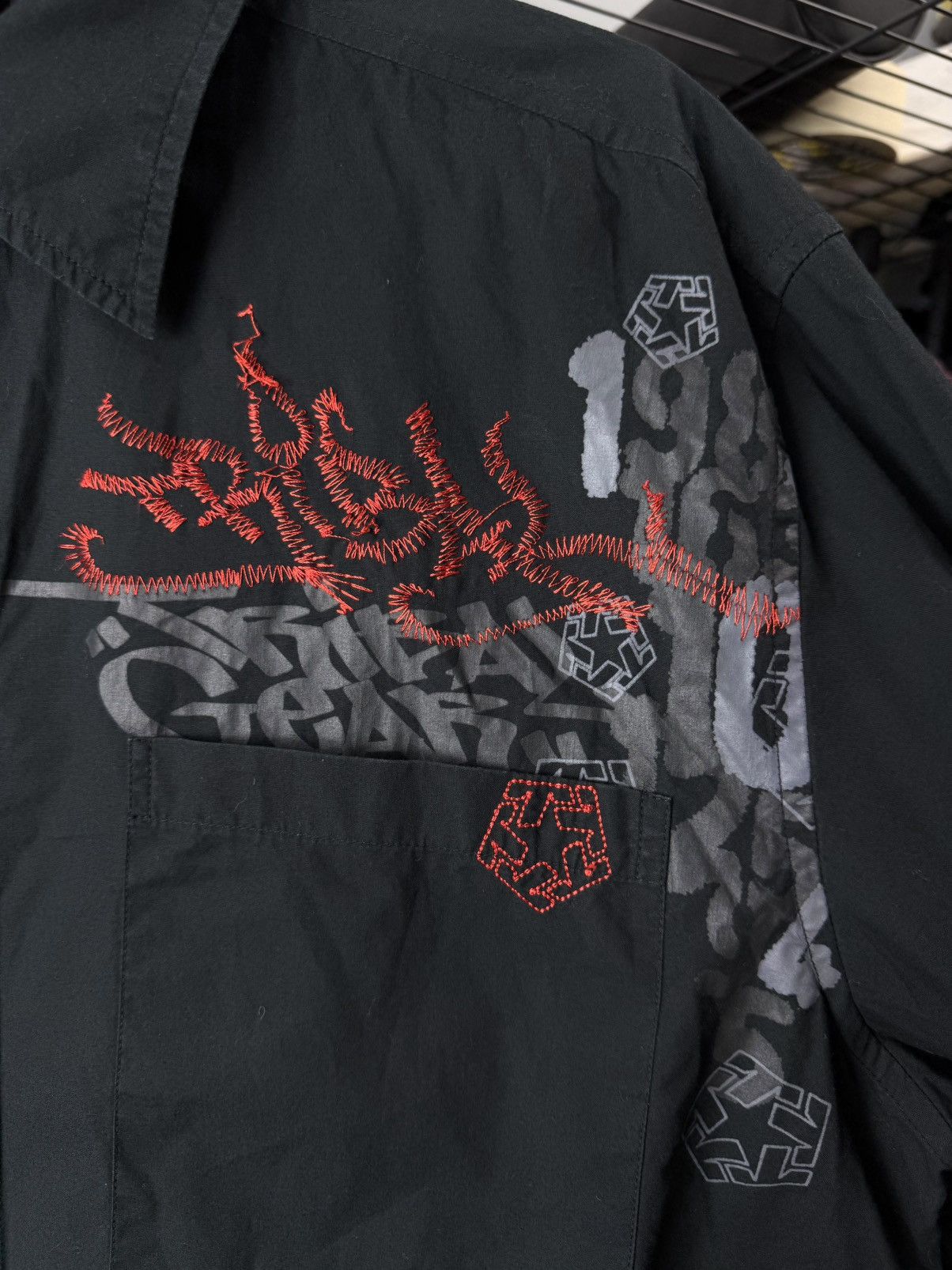 Tribal Streetwear Vintage Tribal USA Y2K Rap Hip Hop Style Shirt Tapout Jnco Size US L / EU 52-54 / 3 - 4 Thumbnail