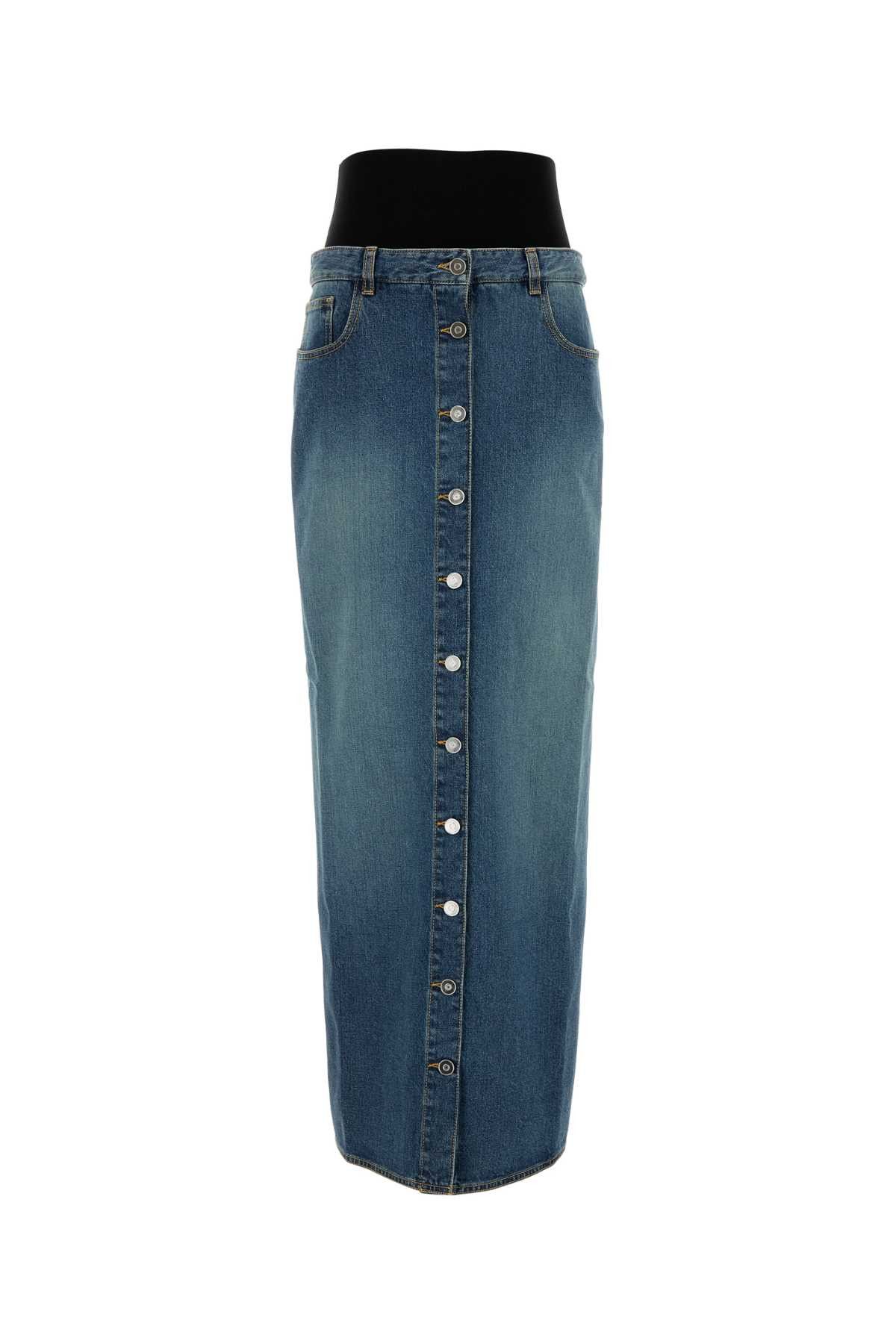 Alaia Denim Skirt Size 27" / US 4 / IT 40 - 1 Thumbnail
