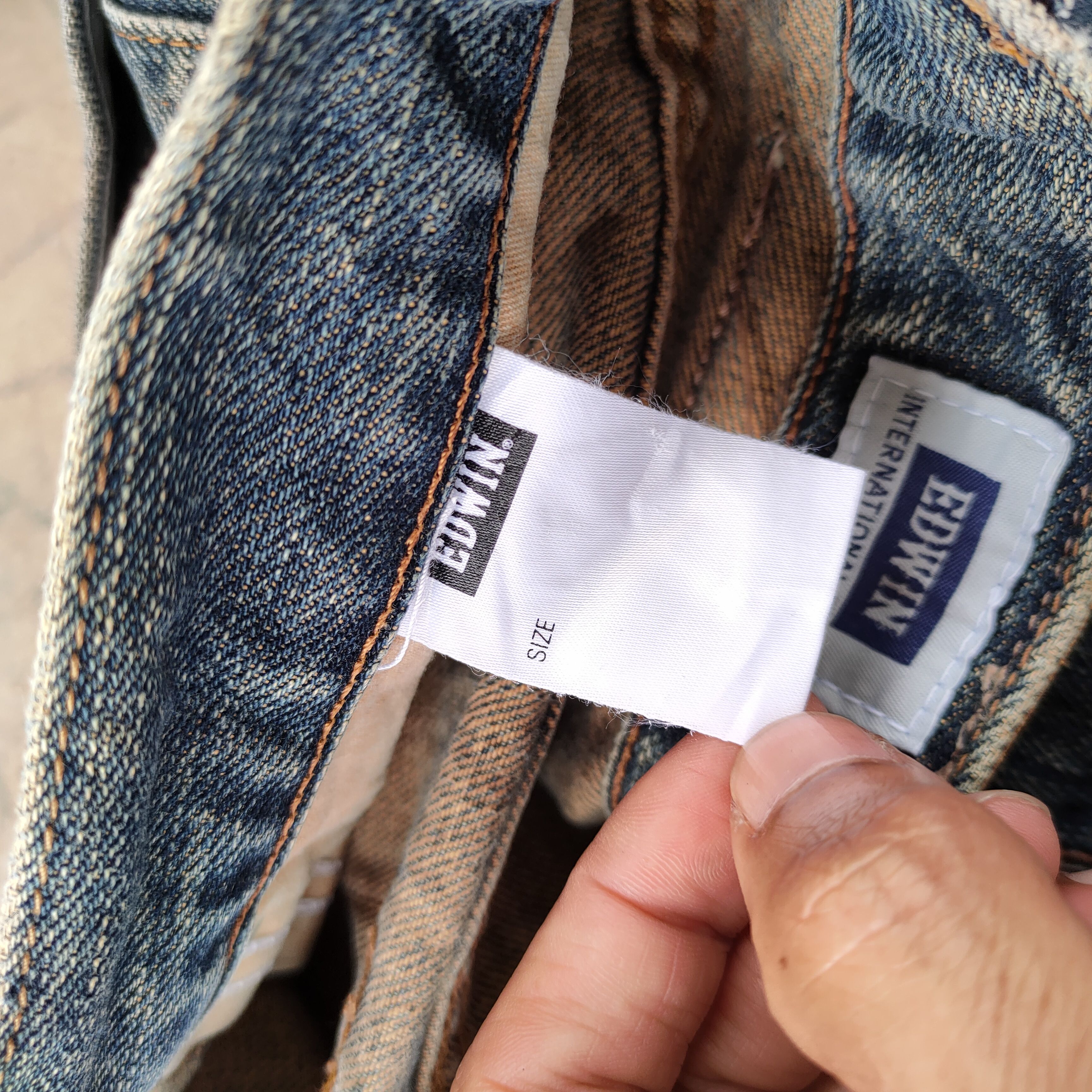 Edwin × Vintage W33 VINTAGE EDWIN RUSTY FADED DISTRESSED JEANS PANTS Size US 33 - 14 Thumbnail