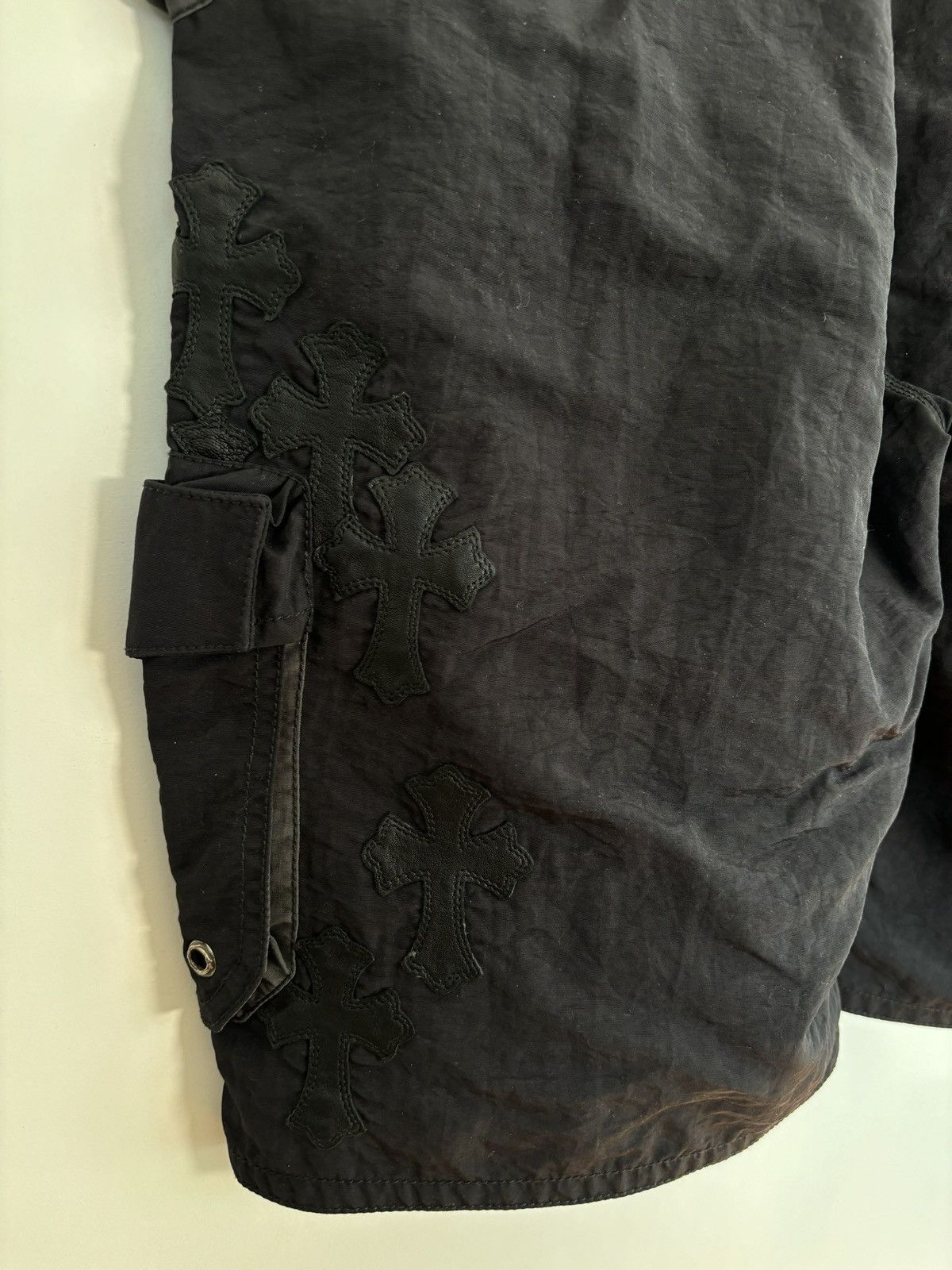 Chrome Hearts 🚭CHROME GRAIL🚭2008 JAPAN EXCLUSIVE LEATHER PATCH Shorts Size US 36 / EU 52 - 12 Thumbnail
