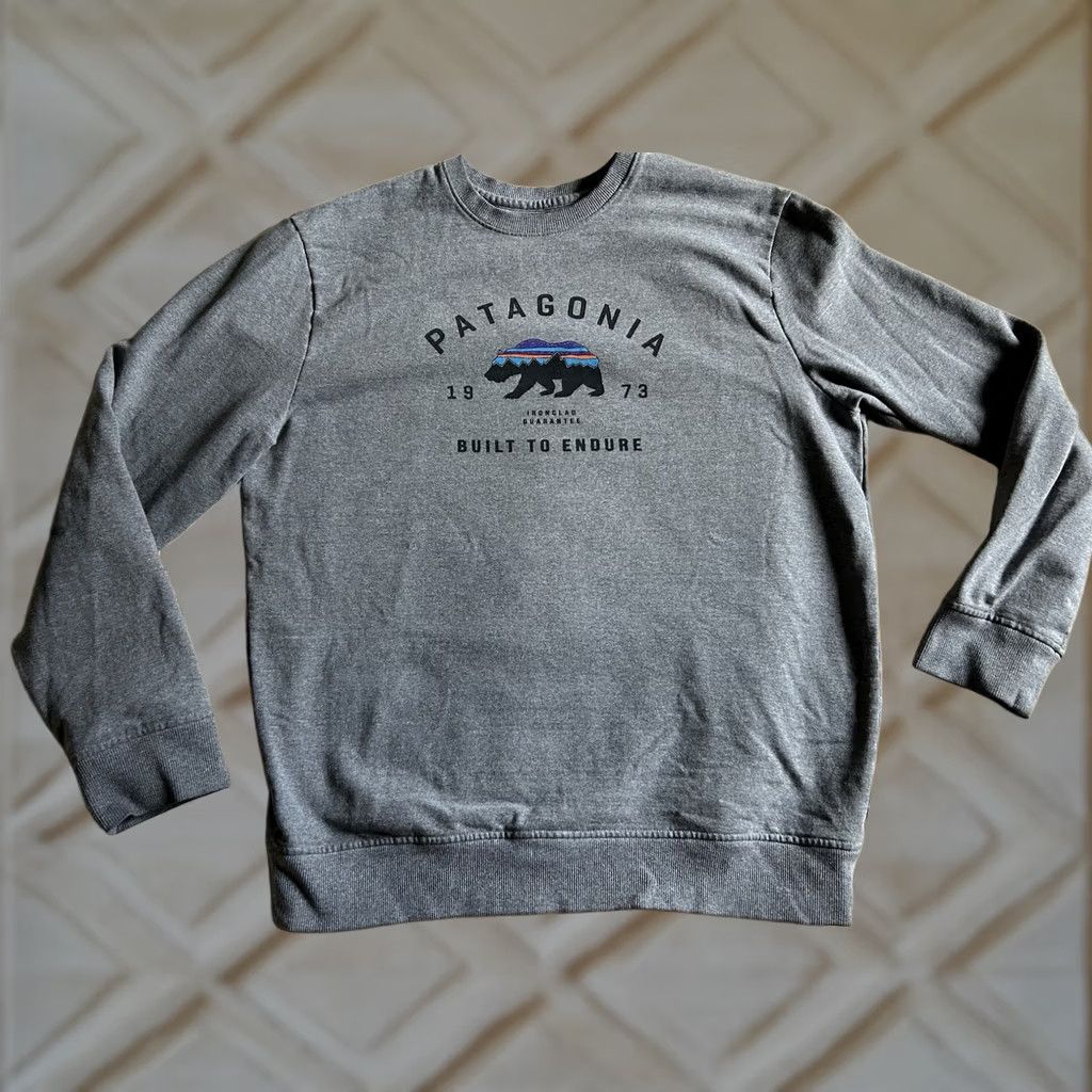 Patagonia Patagonia Sweatshirt Arched Fitz Roy Bear Uprisal Crew Gray L Men NM Size US L / EU 52-54 / 3 - 1 Thumbnail