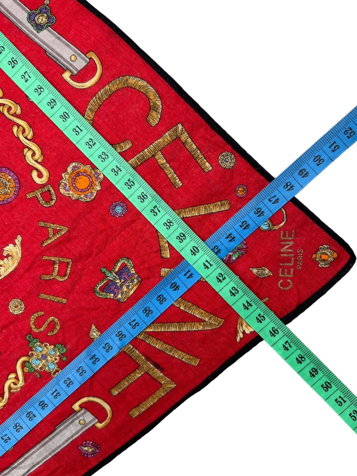 Celine Celine Handkerchief Neckerchief Bandana Pocketsquare Size ONE SIZE - 5 Thumbnail