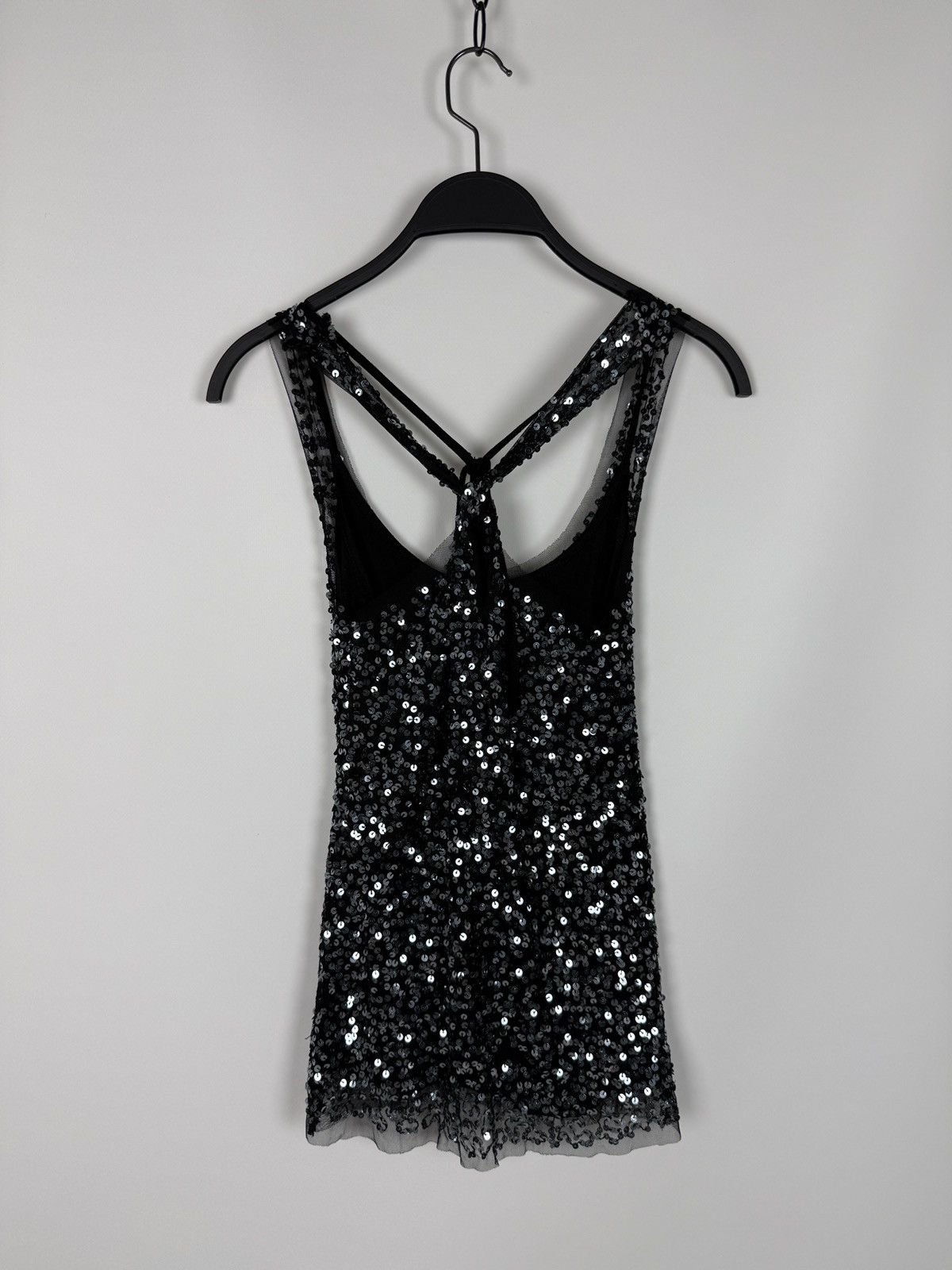 Vintage Y2K Vintage Bay Layered Sheer Mesh Sequin Tank Top Size M / US 6-8 / IT 42-44 - 5 Thumbnail
