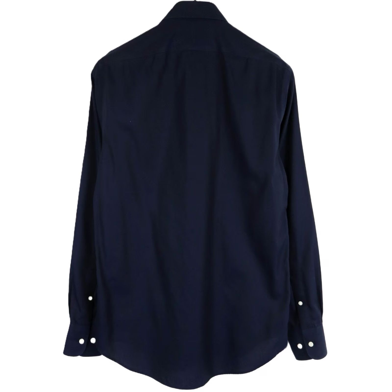 Suitsupply Suitsupply Traveller Shirt Men's 37/14 1/2 Navy Blue Button-Up Spread Collar Shirt Mens Blues 37/14 1/2 Size US M / EU 48-50 / 2 - 2 Thumbnail