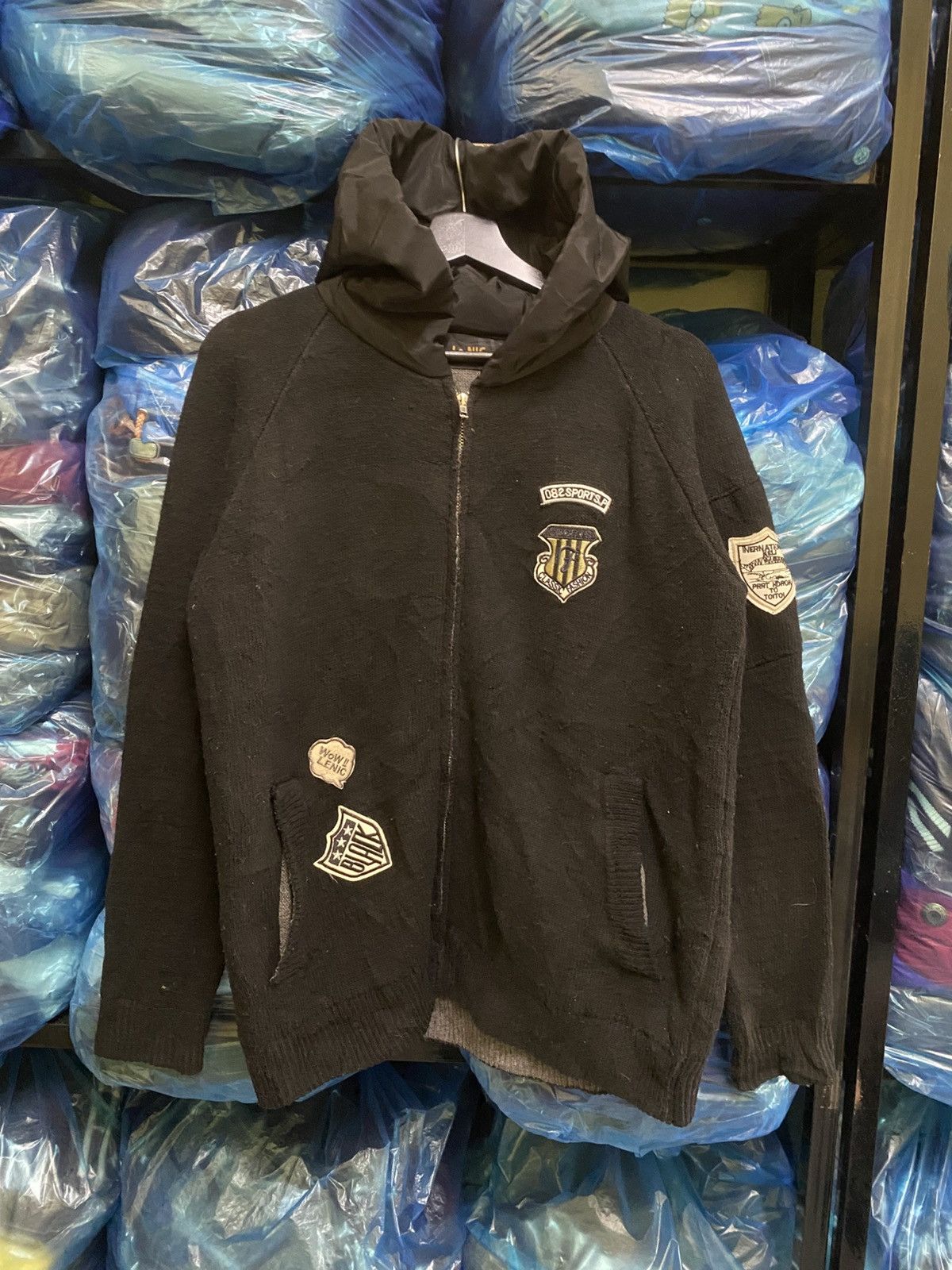 The Real McCoy's VINTAGE Y2K MCCOY KNIT HOODIE Size US M / EU 48-50 / 2 - 1 Thumbnail