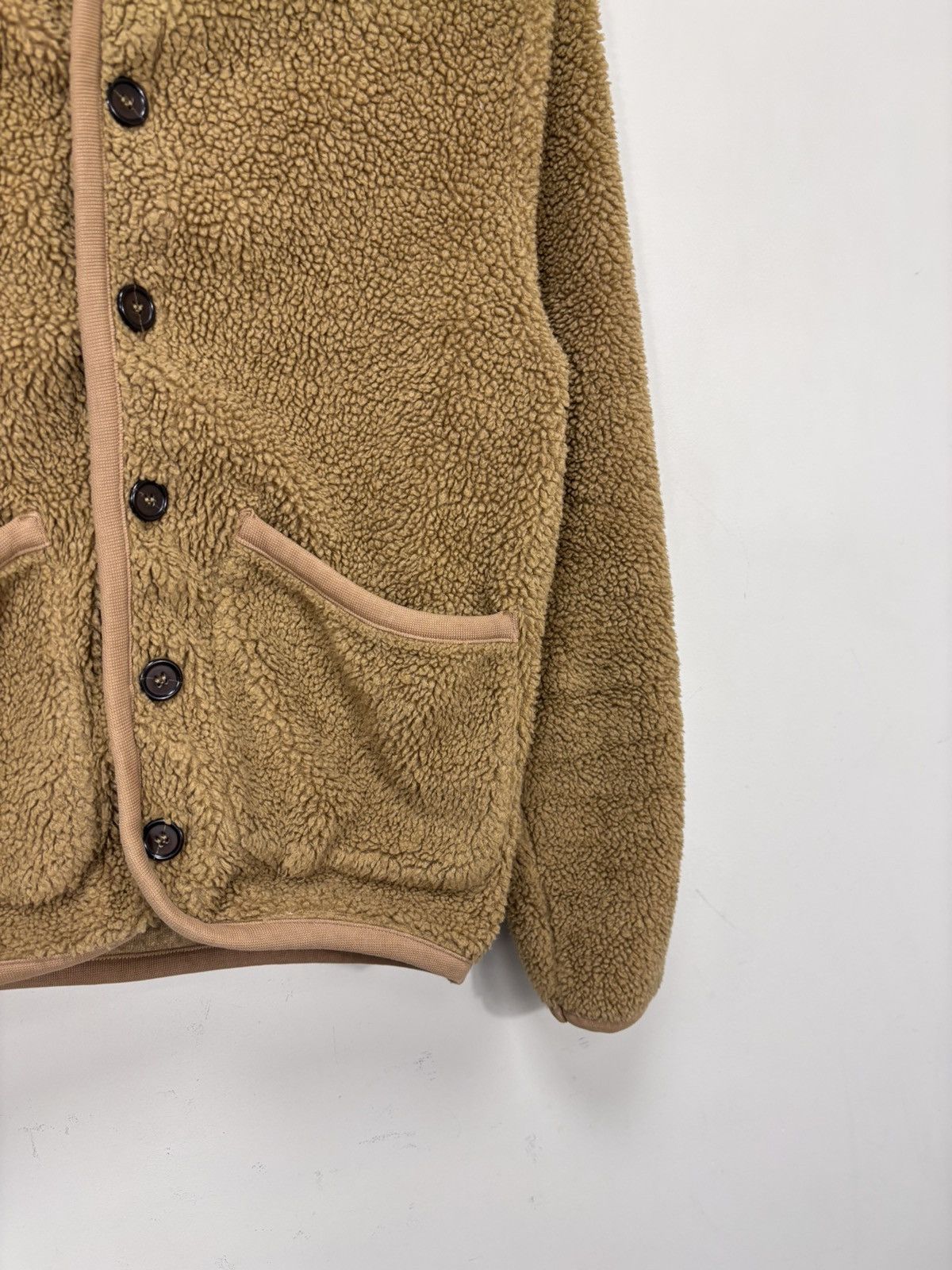 Universal Works Universal Works Lancaster Mountain Fleece Jacket Sand Unisex Size US S / EU 44-46 / 1 - 8 Thumbnail
