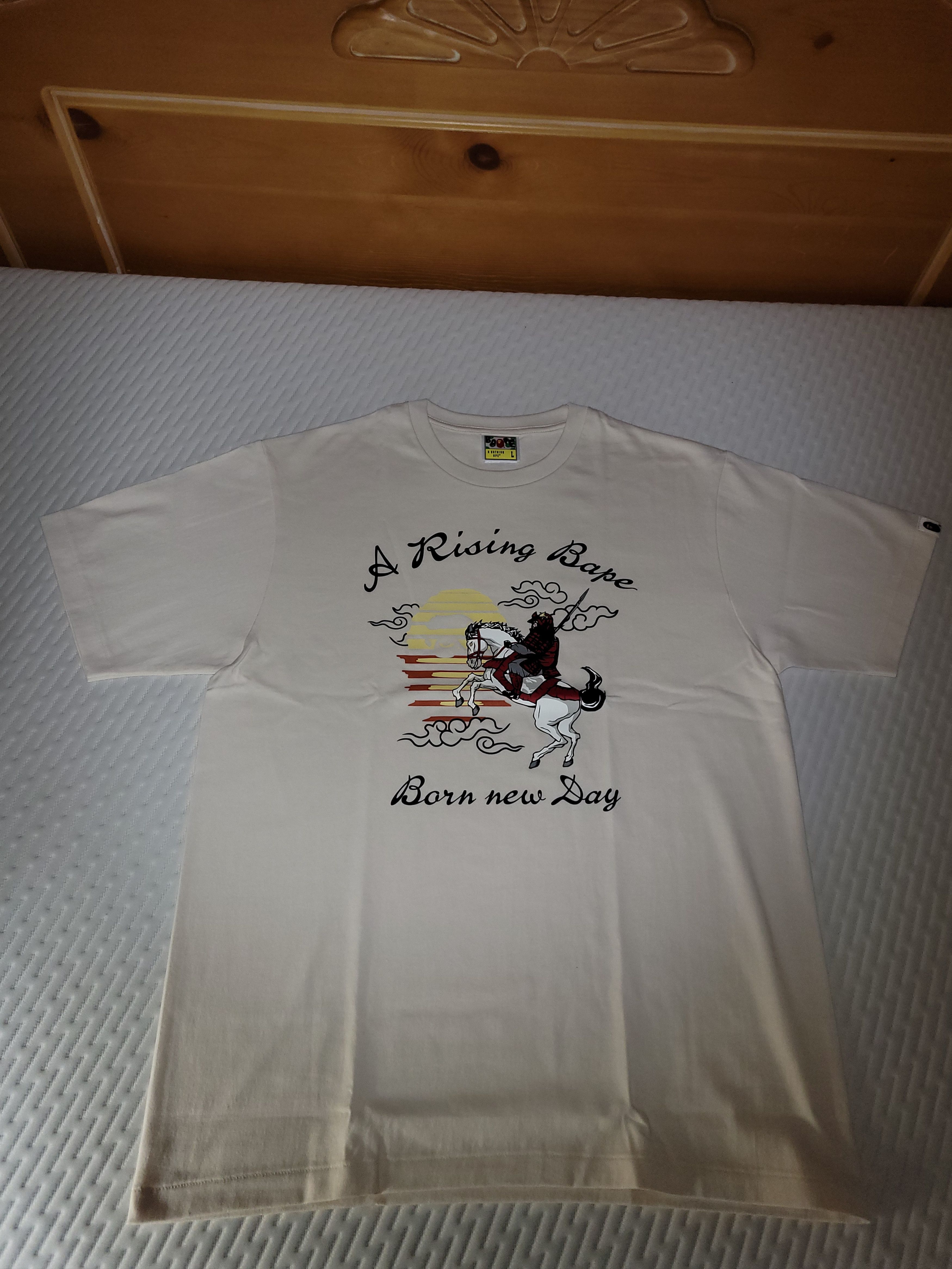 Bape BAPE “A Rising Bape” Samurai Tee – Large – Japan Exclusive Size US L / EU 52-54 / 3 - 3 Thumbnail