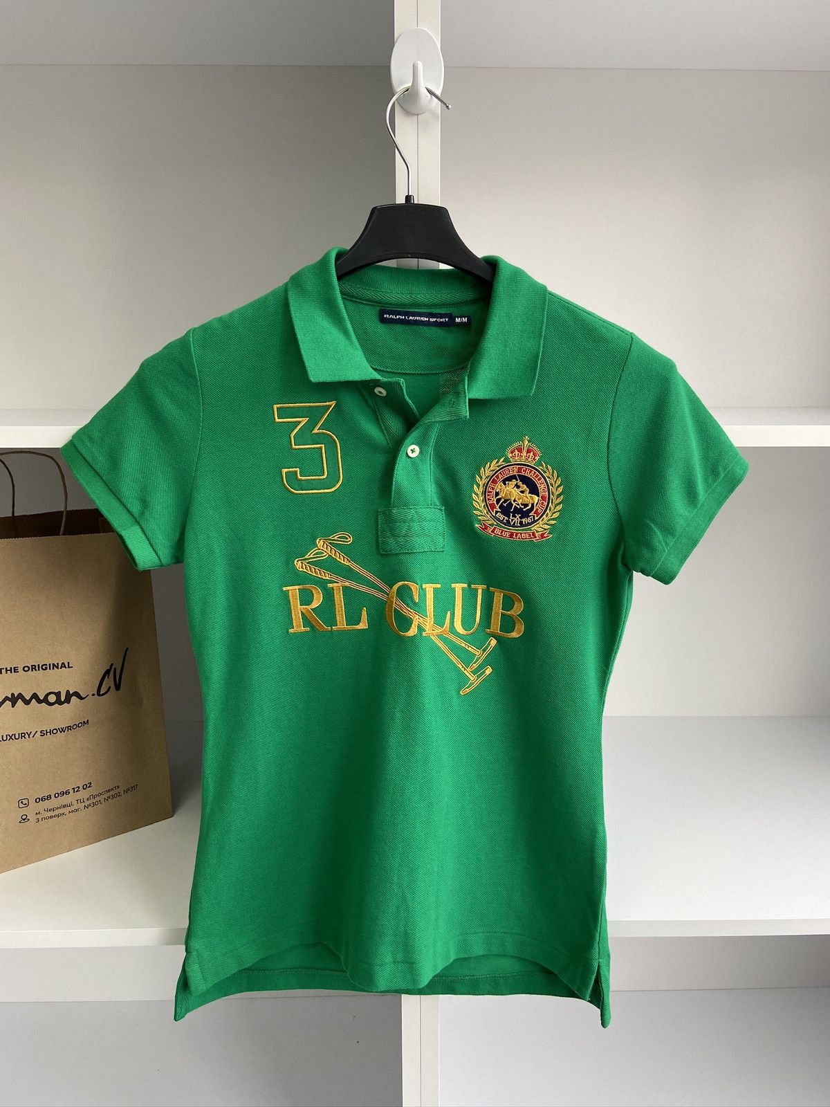 Polo Ralph Lauren × Ralph Lauren × Ralph Lauren Sport Vintage Ralph Lauren Sport Green Short-Sleeve T-Shirt Size M / US 6-8 / IT 42-44 - 2 Thumbnail
