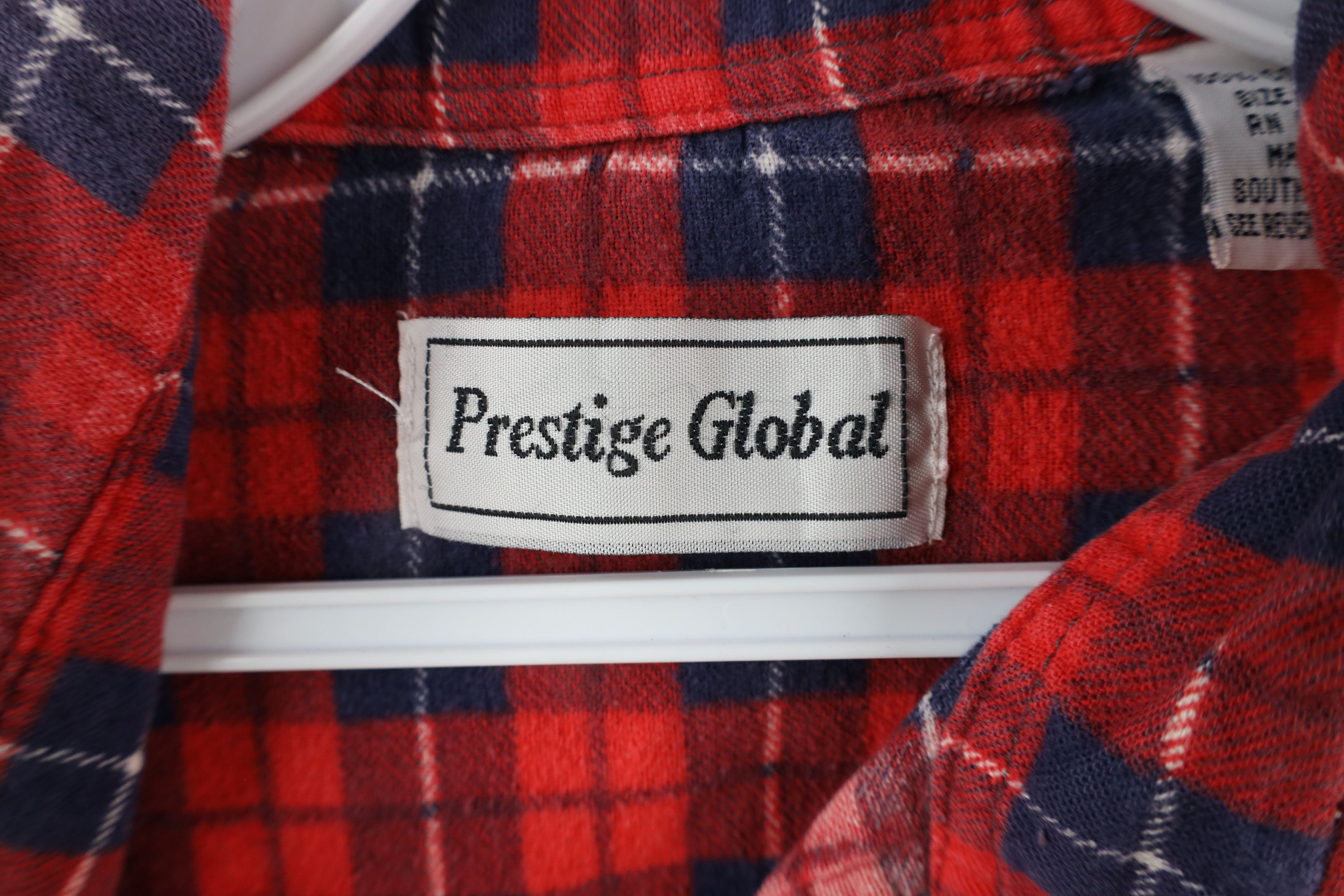 Vintage Vintage 70s Streetwear Flannel Collared Button Shirt Plaid Size US XL / EU 56 / 4 - 5 Thumbnail