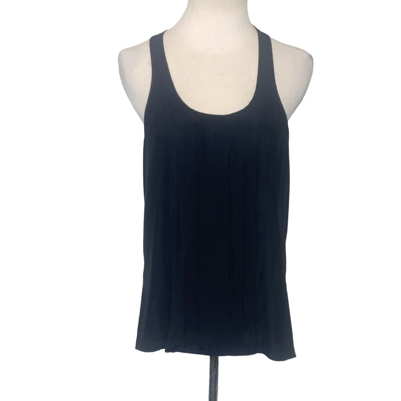 Parker Parker black silk racer back tank top size Small Size S / US 4 / IT 40 - 1 Thumbnail