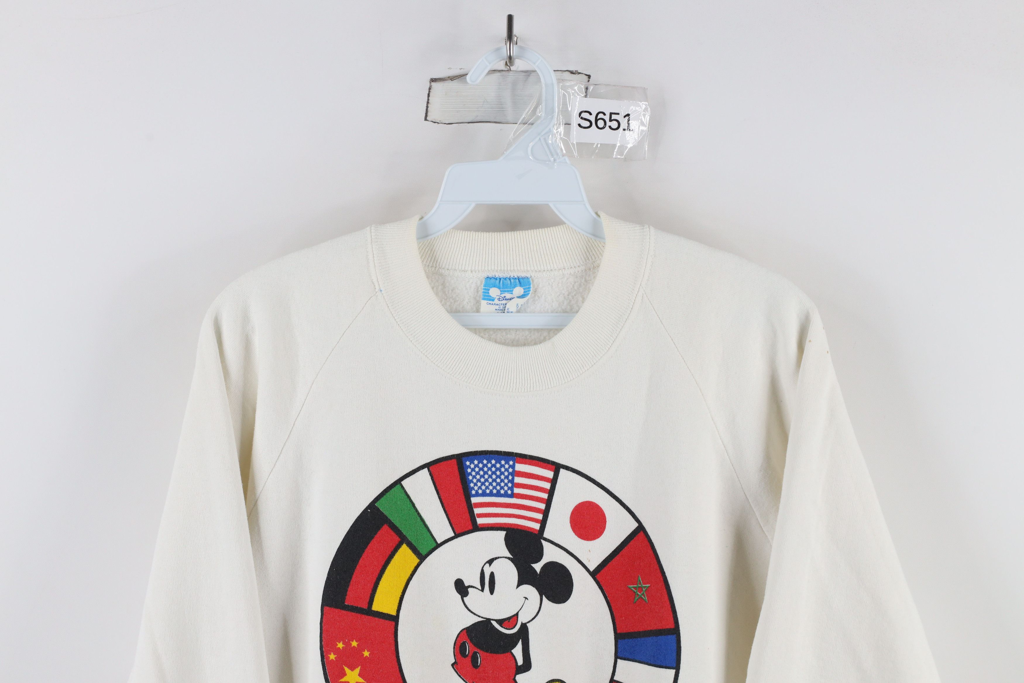 Disney × Vintage Vintage 80s Disney Epcot Center Spell Out Sweatshirt USA Size L / US 10 / IT 46 - 2 Thumbnail