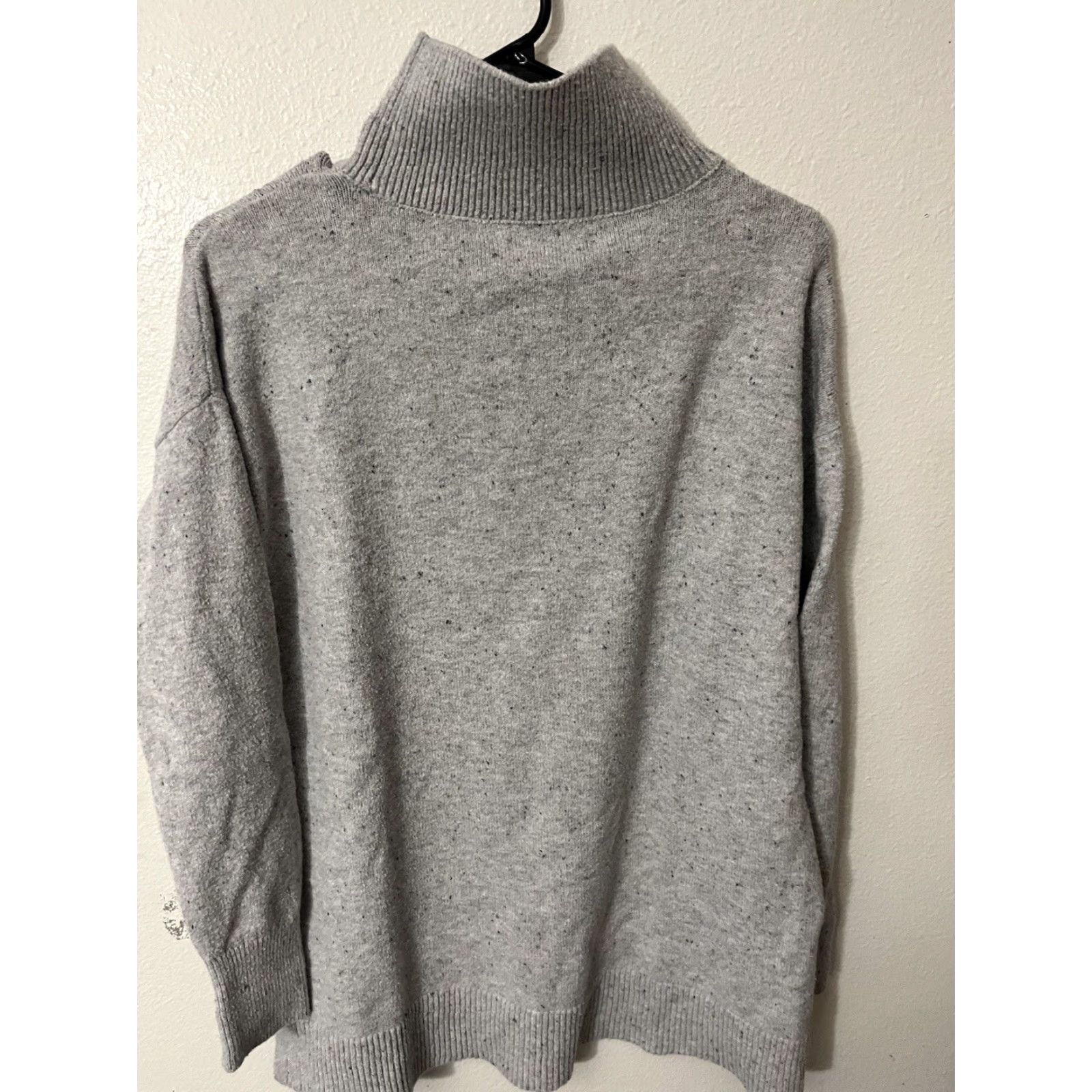 Loft LOFT Sweater Women Gray Turtleneck Cotton Blend Pullover Size M Fall/Winter Womens Size M / US 6-8 / IT 42-44 - 3 Thumbnail