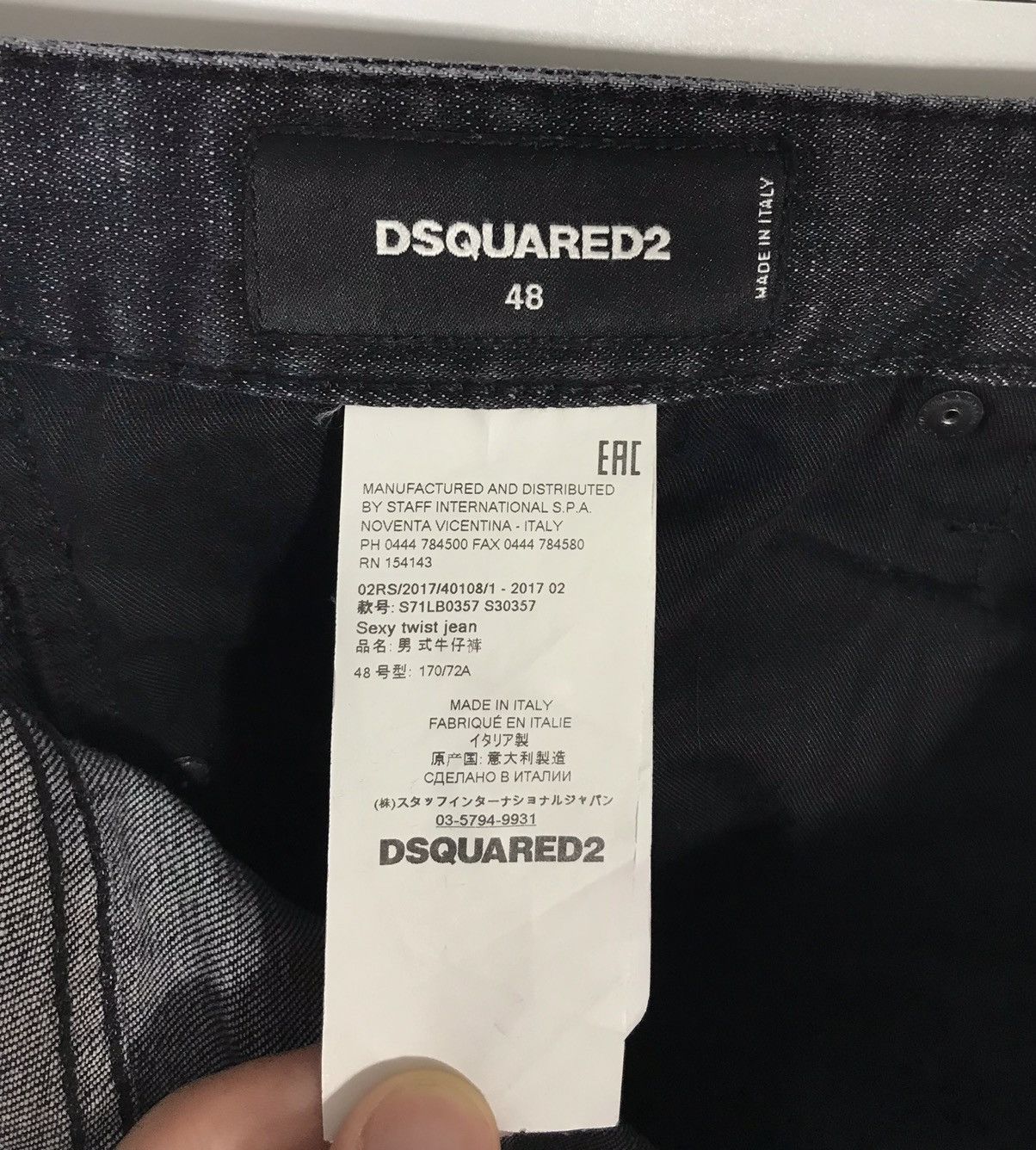 Dsquared2 Dsquared2 Sexy Twist Jeans Denim Dark Gray 32 Size Size US 32 / EU 48 - 9 Thumbnail