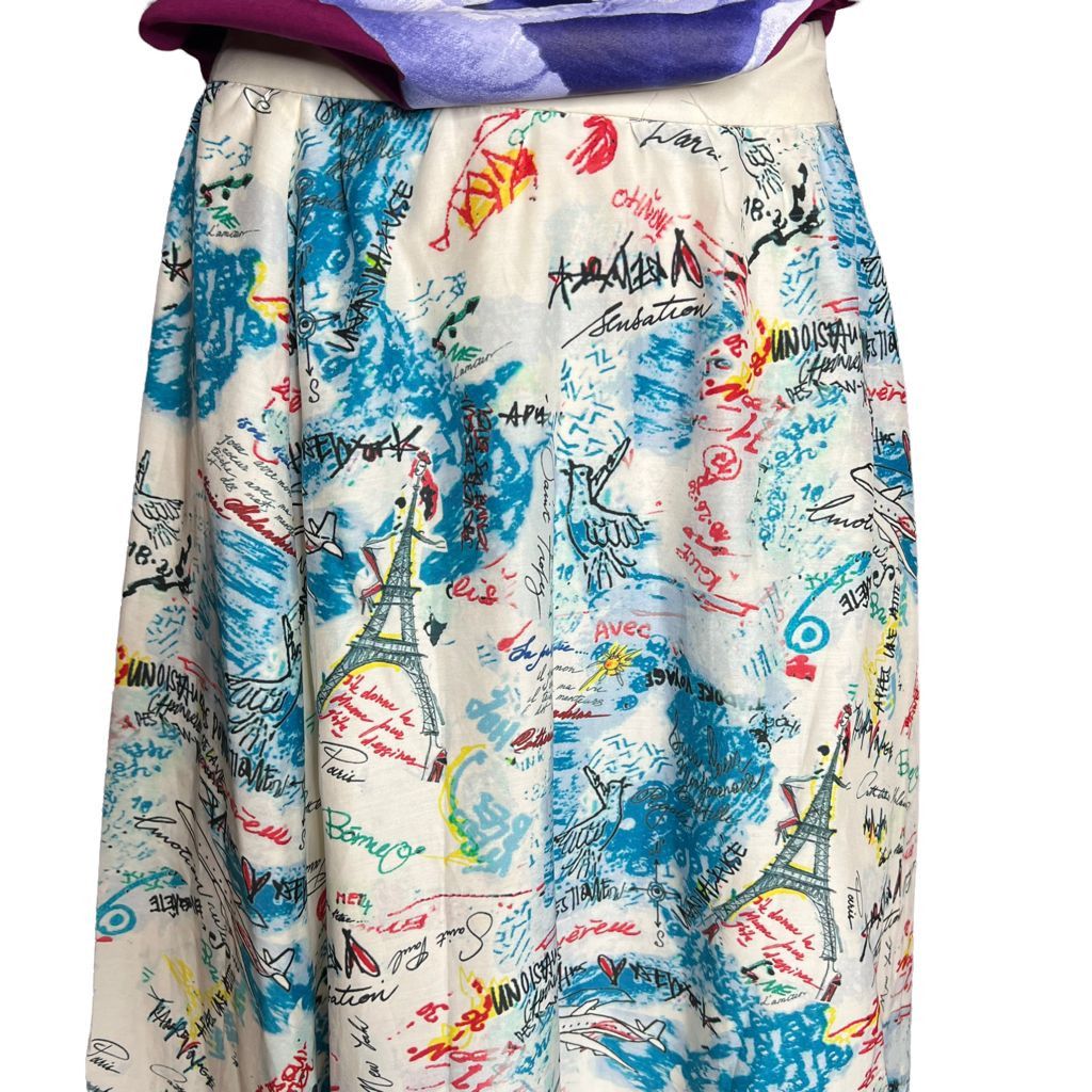 Other NWT Catherine Malandrino Flash Maxi silk blend Skirt. Size 28" / US 6 / IT 42 - 8 Thumbnail