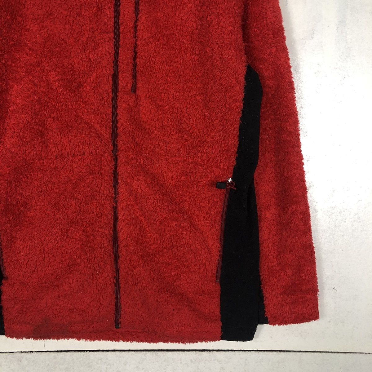 Japanese Brand 📌VINTAGE ZIPPER FLEECE JACKET EDWIN RARE RICH RED Size US XL / EU 56 / 4 - 7 Thumbnail