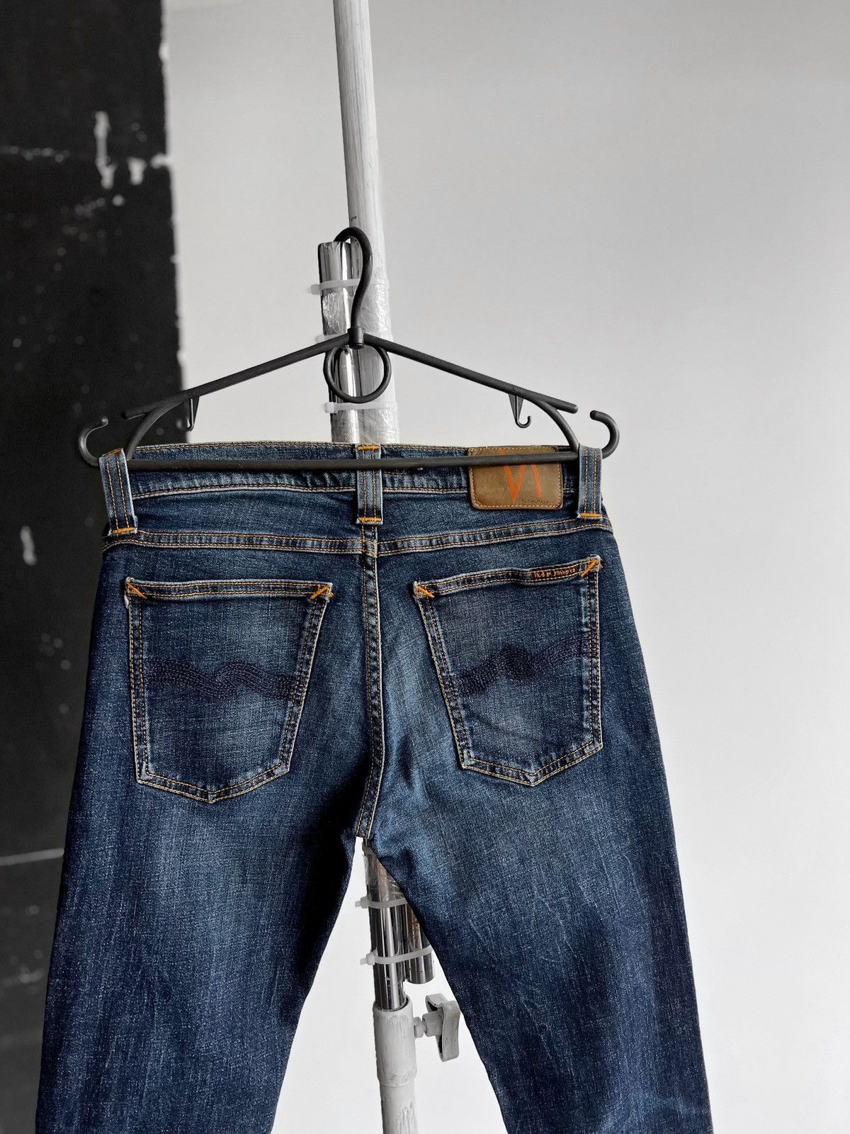 Designer × Nudie Jeans Nudie Womens Blue Organic Cotton Skinny Jeans Streetwear Size 27" / US 4 / IT 40 - 4 Thumbnail