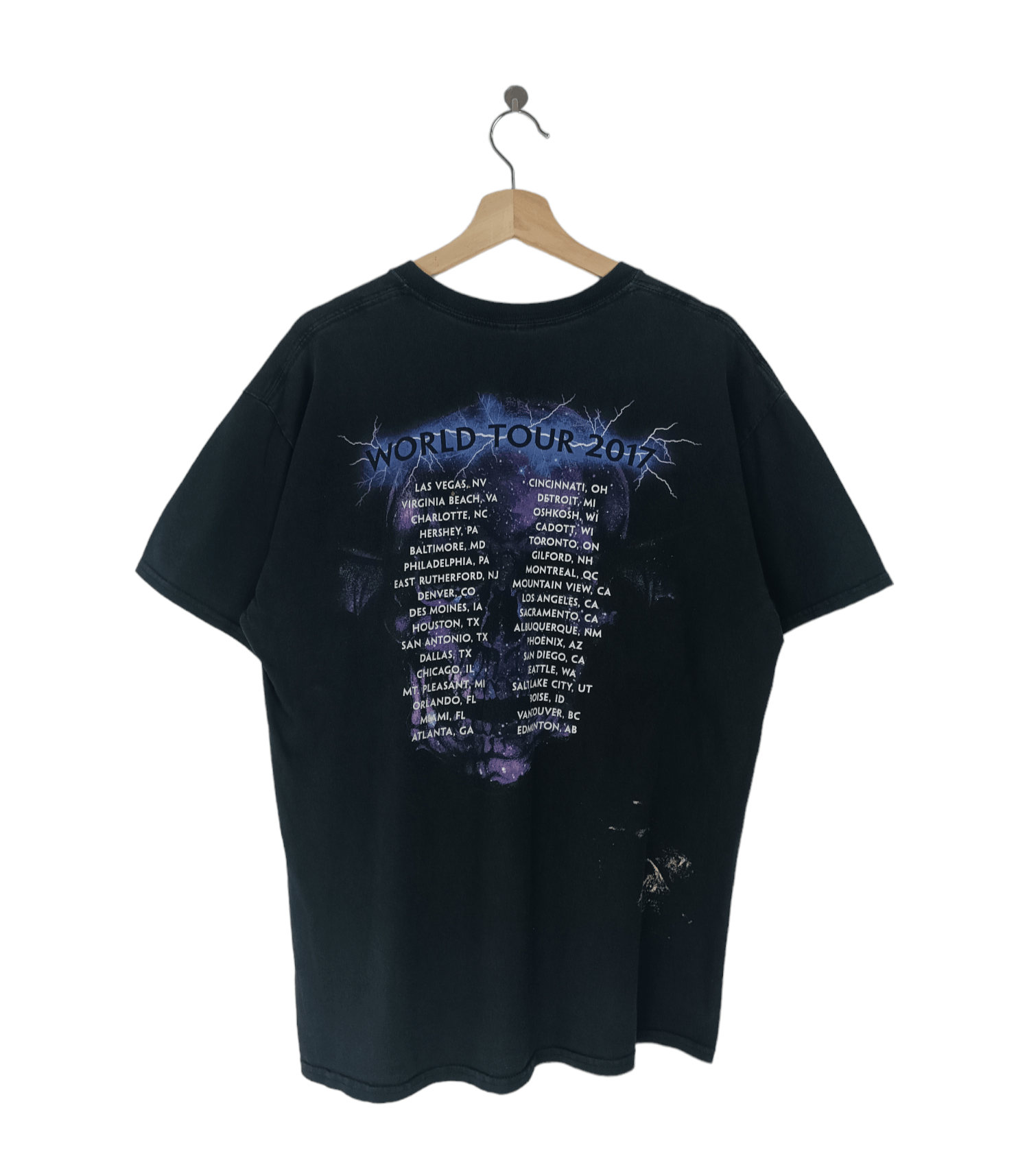 Band Tees THRASHED FADED VINTAGE A7X AVENGED SEVENFOLD 2017 TOUR METAL Size US L / EU 52-54 / 3 - 2 Thumbnail