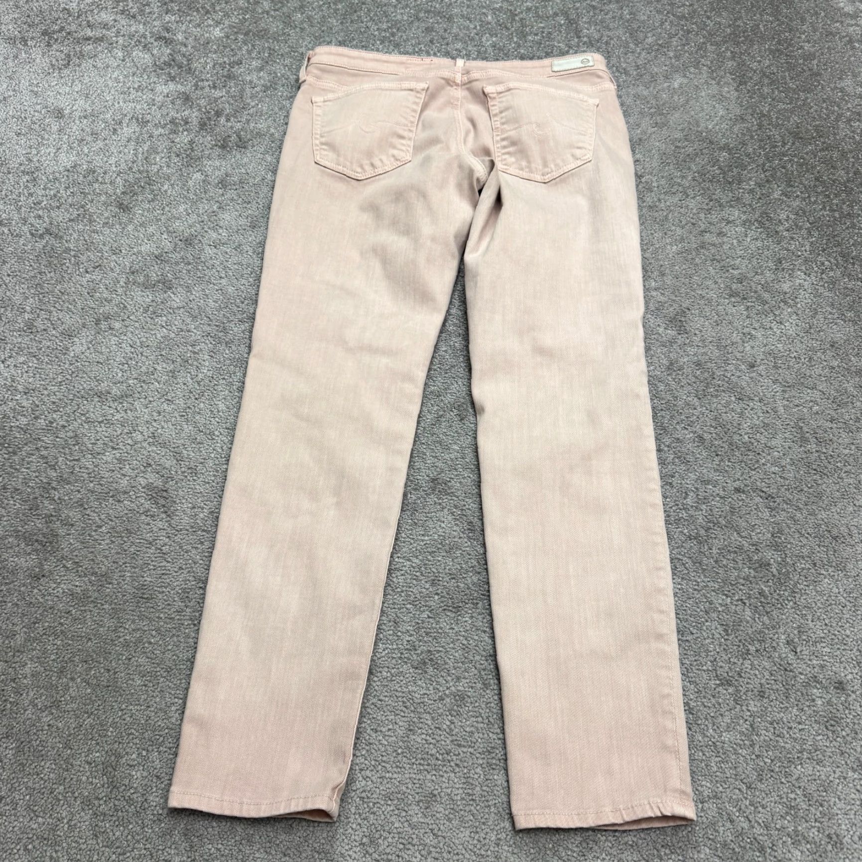 Denime AG Adriano Goldschmied Stevie Jeans Slim Ankle Denim Womens 30R Pink Medium 90s City Streetwear Mens Womens Size 30" / US 8 / IT 44 - 2 Thumbnail