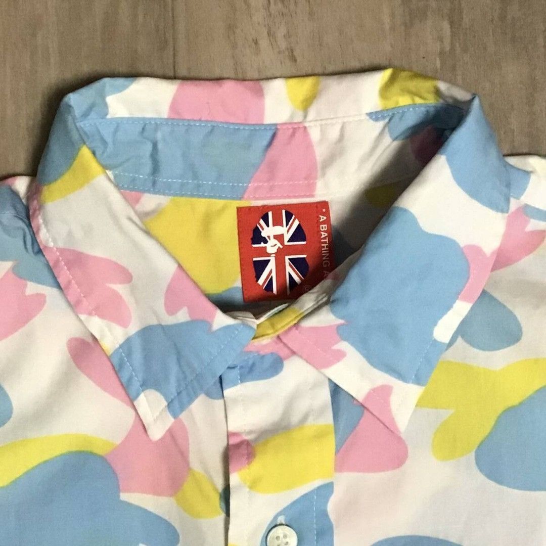 Bape 🔥Vintage🔥 BAPE Multi Camo Shirt cotton candy camo APE NIGO Size US S / EU 44-46 / 1 - 4 Thumbnail