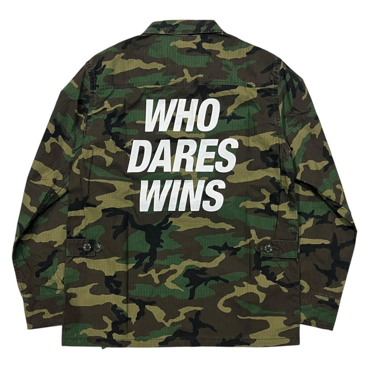 Neighborhood Neighborhood Who Dares Wins Woodland Camo BDU LS Shirt Size US M / EU 48-50 / 2 - 2 Thumbnail