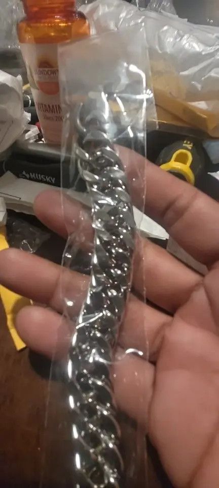 Other 15mm Stainless Steel Cuban Chain Bracelet Size ONE SIZE - 2 Thumbnail