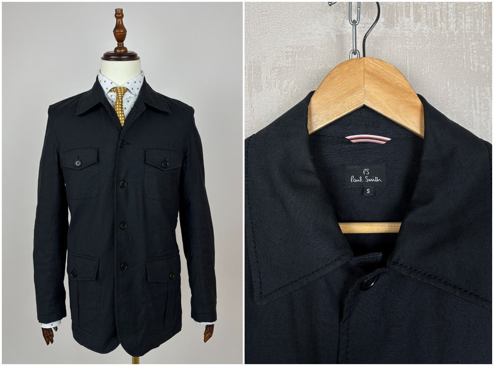 Paul Smith PS Paul Smith Linen Cotton Chore Military Jacket Size US S / EU 44-46 / 1 - 1 Thumbnail