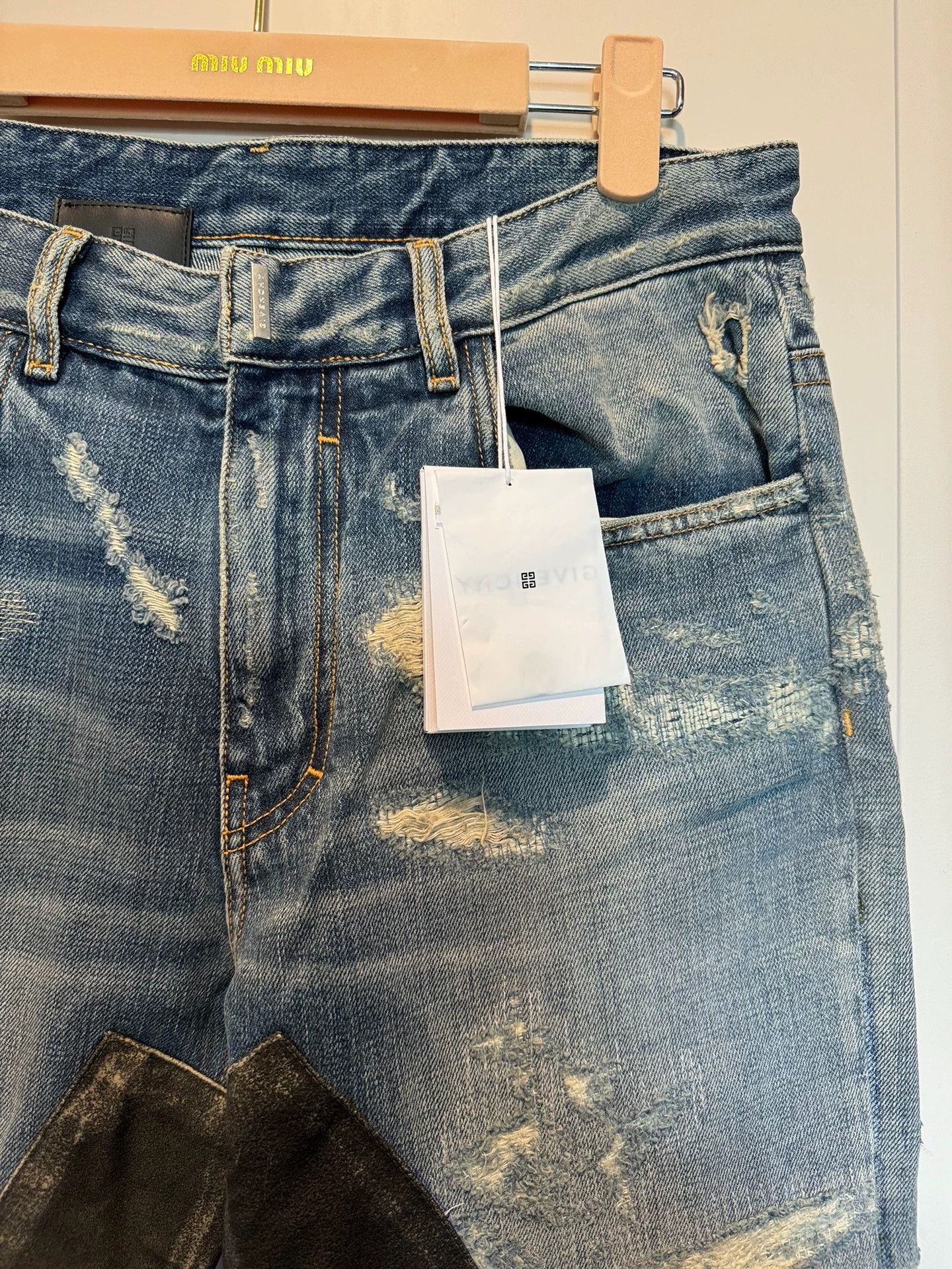Givenchy Givenchy Boro Destroyed Denim 31 Blue New Size US 31 - 4 Thumbnail