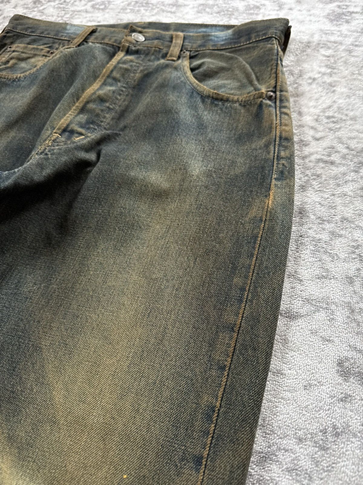 Levi's Vintage LEVIS Big E Lot 503B Mud Wash Baggy Selvedge Jeans Size US 32 / EU 48 - 7 Thumbnail