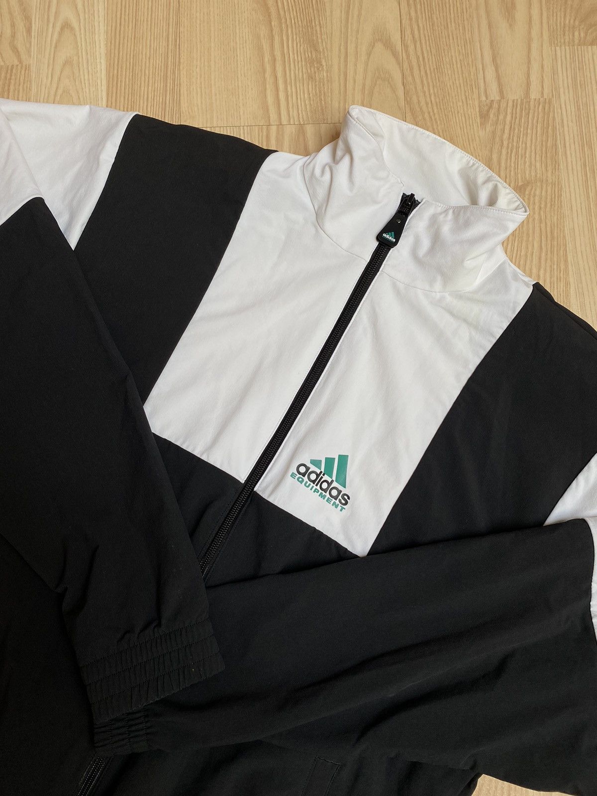 Adidas × Vintage Adidas Equipment Logo Track Jacket Zip Size S Size US S / EU 44-46 / 1 - 1 Thumbnail