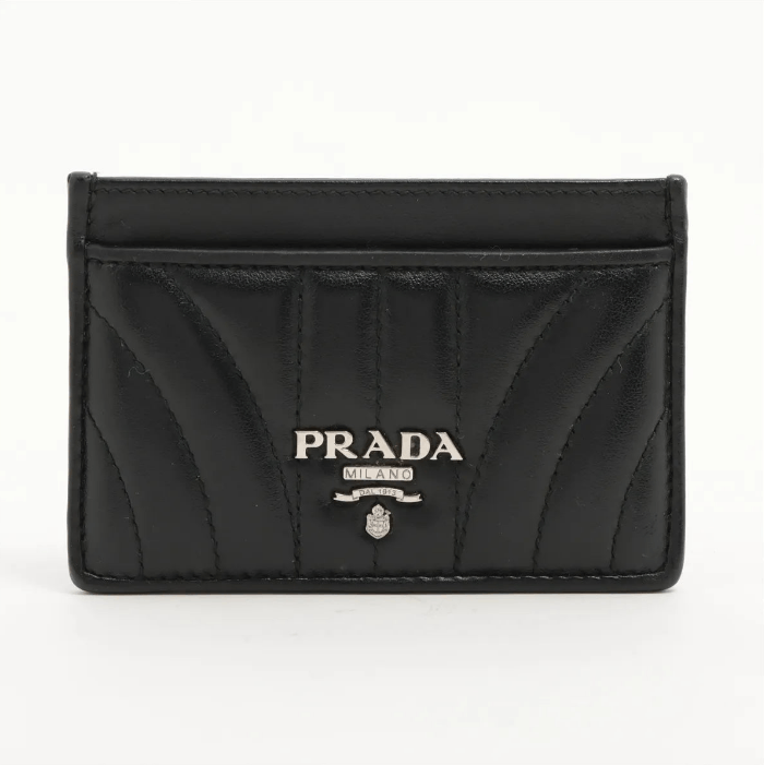 Prada Diagramme Leather Card Case Size ONE SIZE - 1 Thumbnail