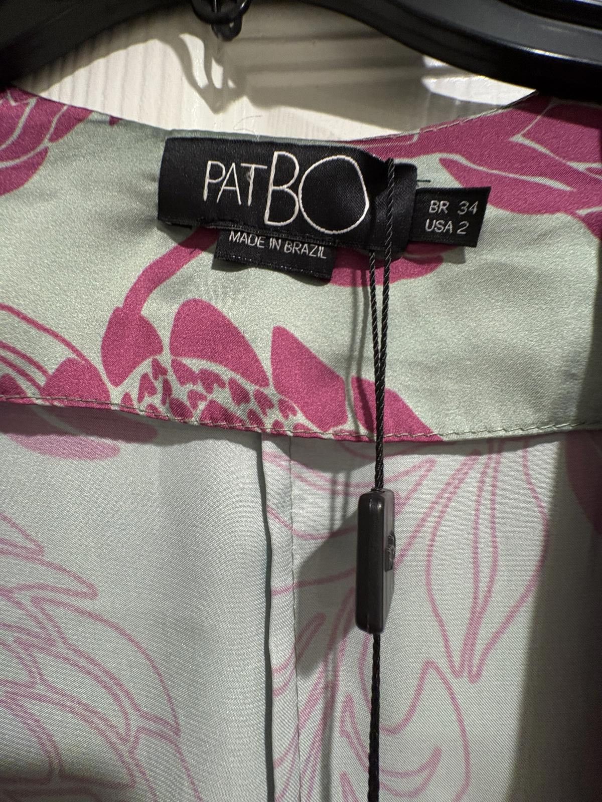 Designer PATBO | Celia Long Sleeve Maxi Wrap Dress | Aqua | 2 | NWT Size XS / US 0-2 / IT 36-38 - 7 Thumbnail