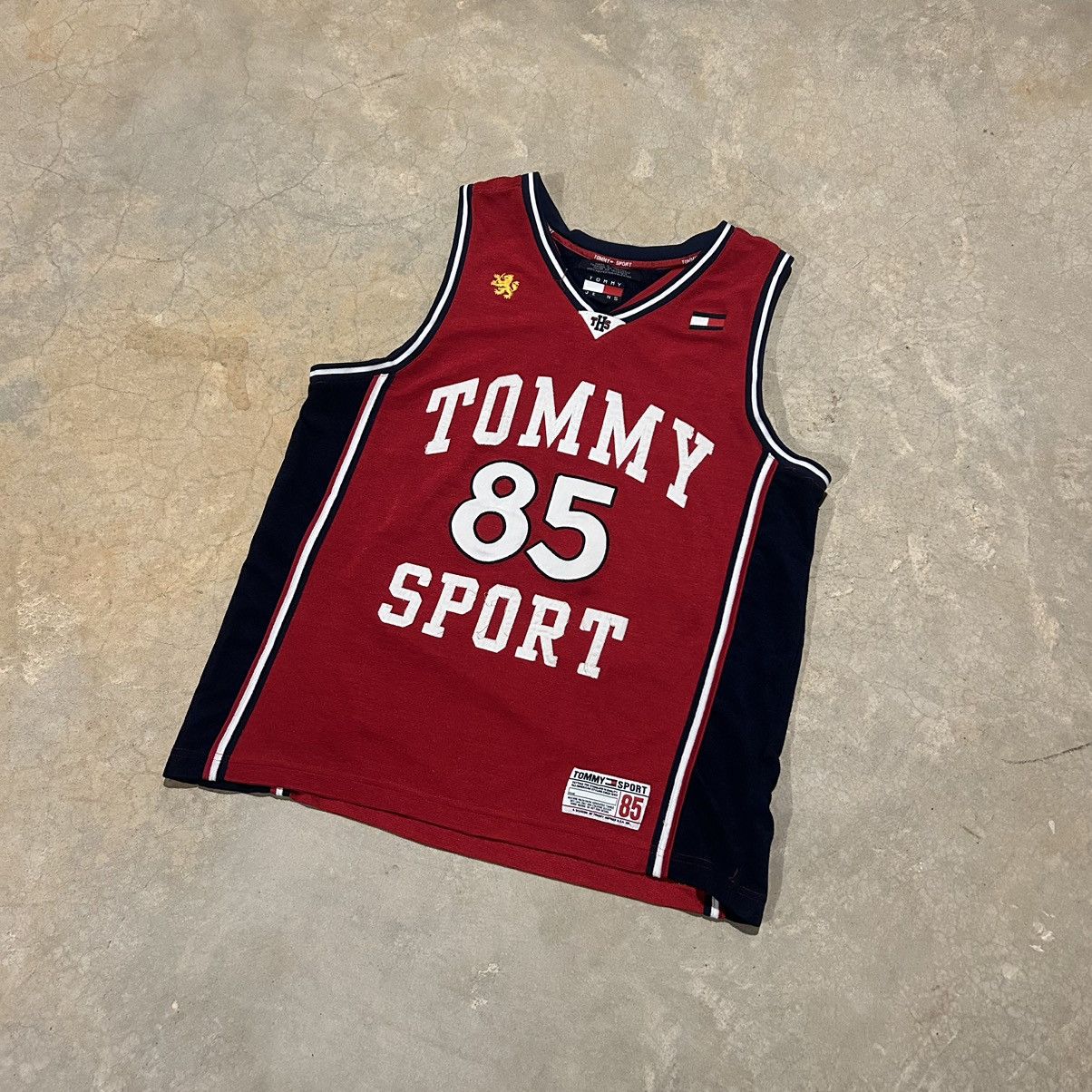 Tommy Hilfiger × Vintage Crazy Vintage 90s Tommy Jeans Sport Basketball Jersey Rare Size US M / EU 48-50 / 2 - 2 Thumbnail