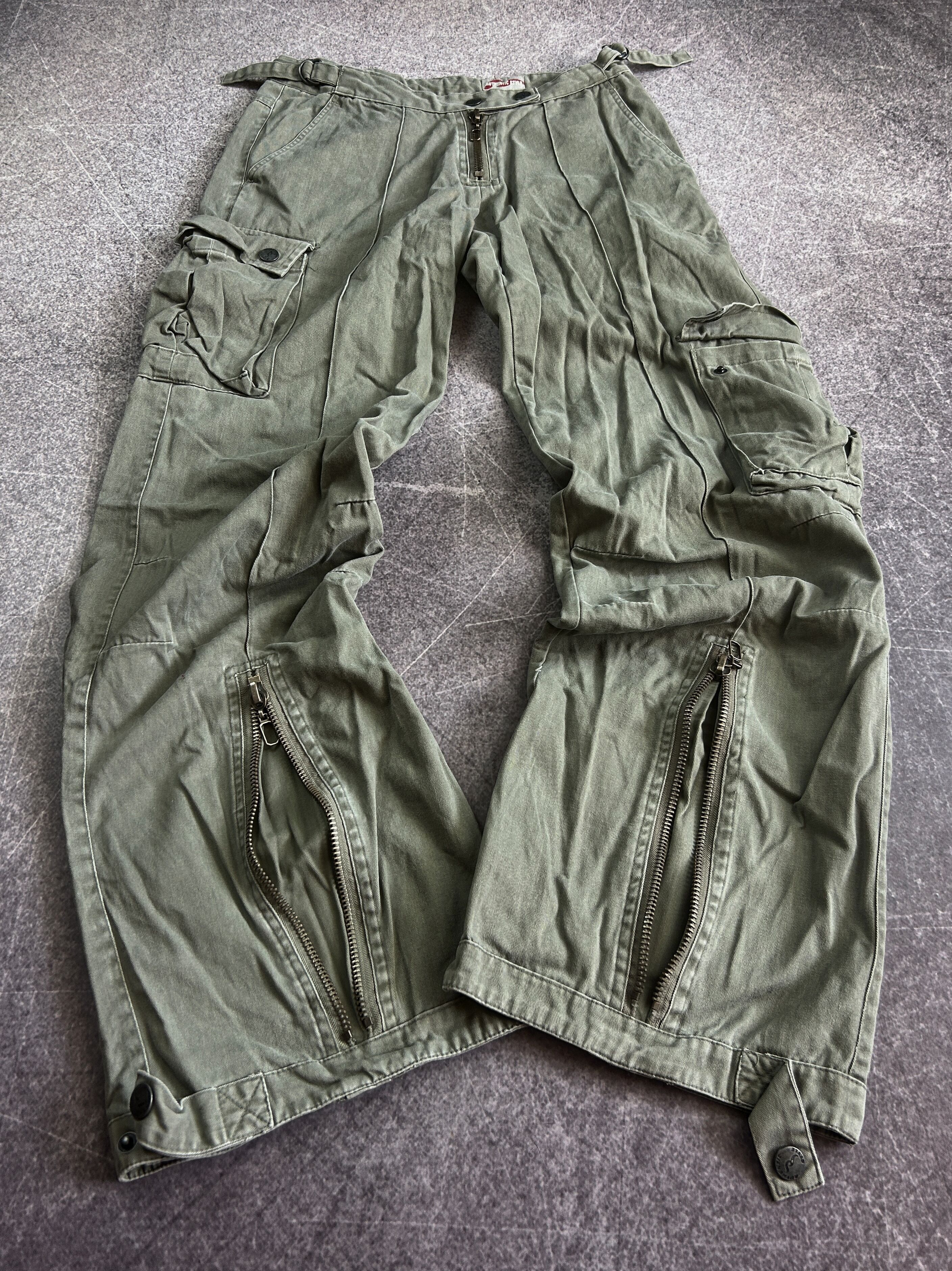 Vintage Rick Owens Junya Watanabe Style Cargo Baggy Jeans
