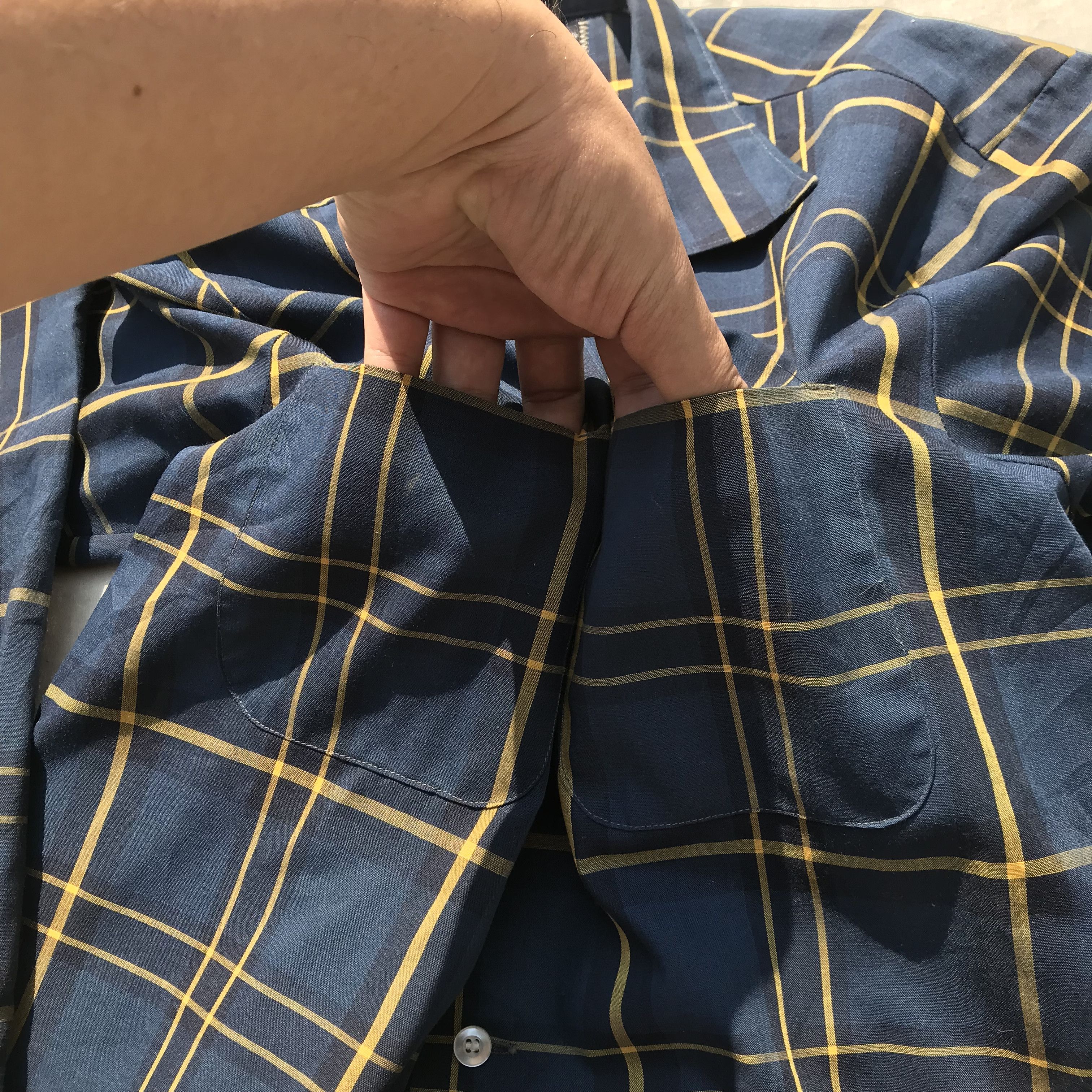 Sears × Vintage Vintage Sears Usa Perma-Prest Windowpane Shirt never need Size US M / EU 48-50 / 2 - 9 Thumbnail
