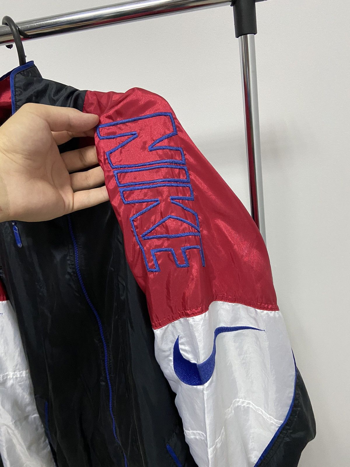 Nike × Vintage Nike Sweat Suit Vintage 90s Big Logo Pants Sweatshirt Nylon Size US L / EU 52-54 / 3 - 5 Thumbnail