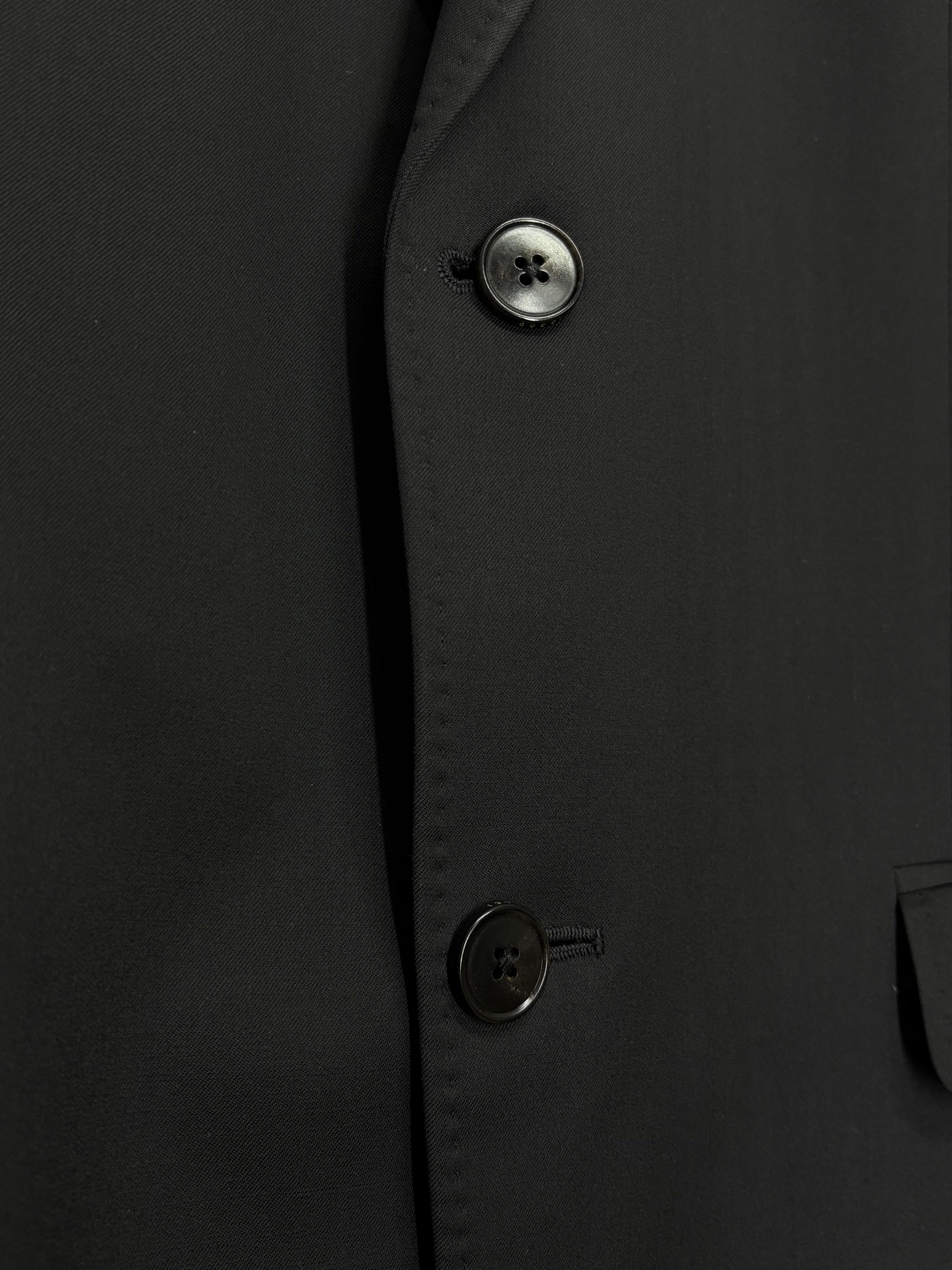 Gucci Gucci Black Wool Blazer Jacket Size 50R - 7 Thumbnail