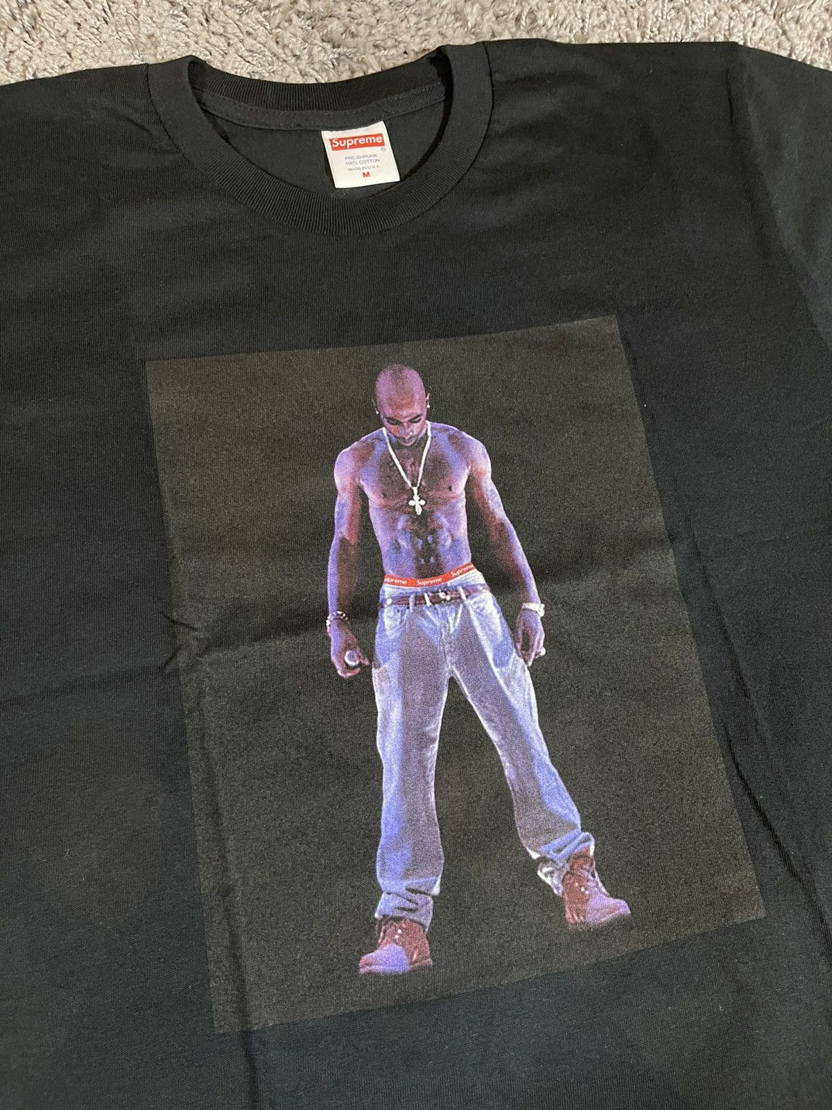 Supreme 2020SS Supreme Tupac Hologram Photo Tee Black Size US M / EU 48-50 / 2 - 2 Thumbnail